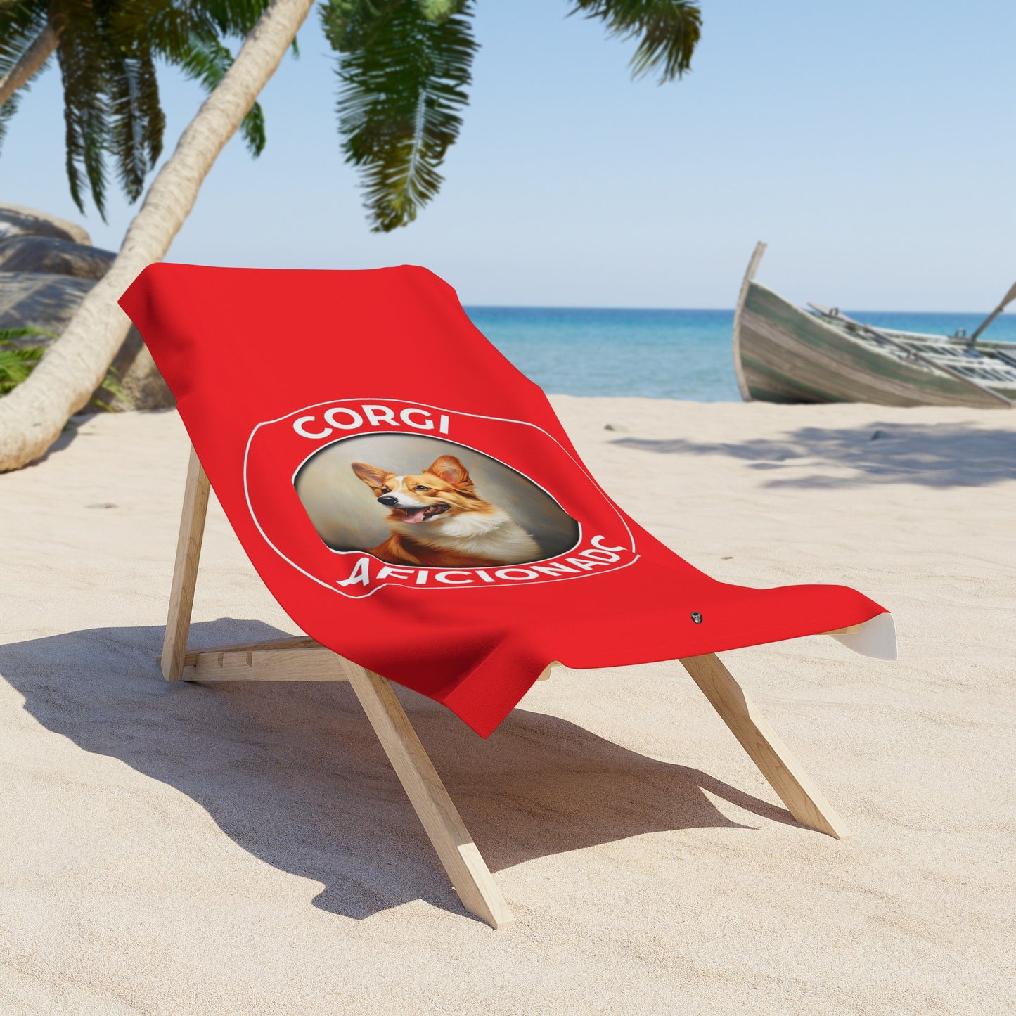 Corgi Aficionado - Beach Towel