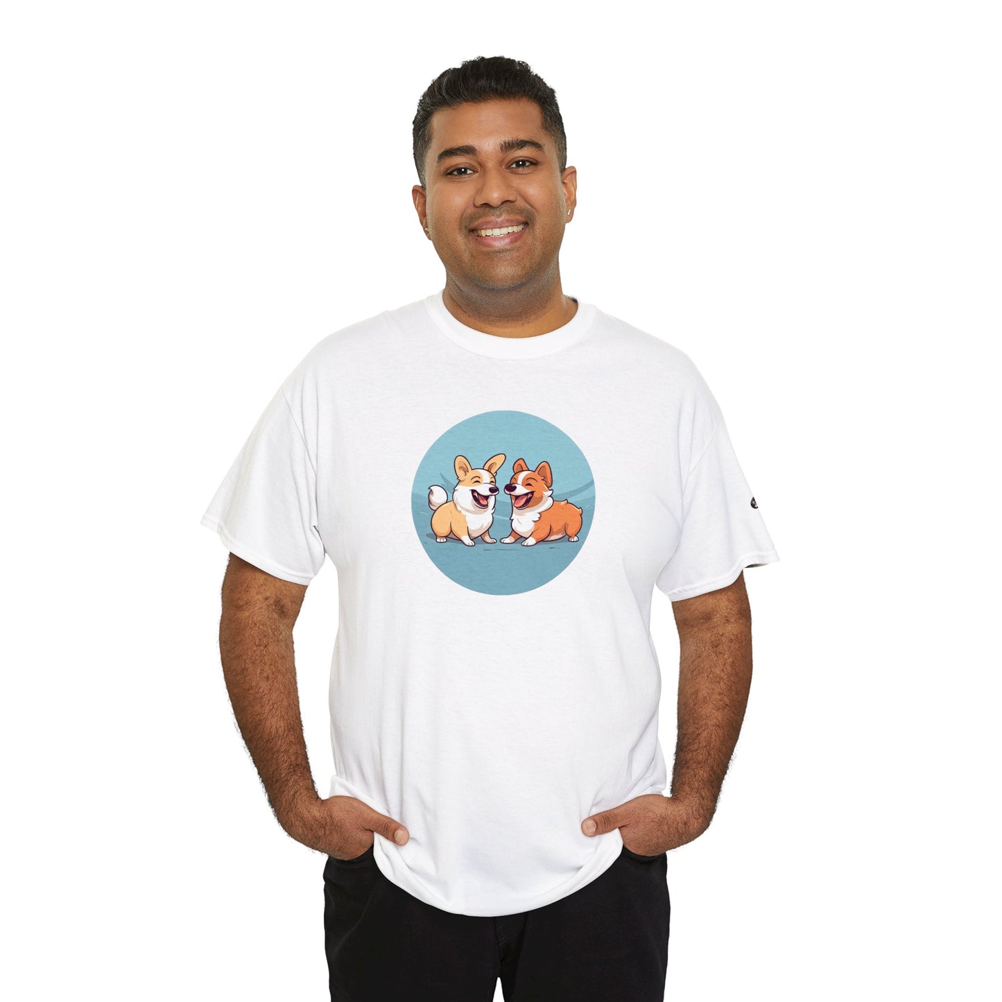 Corgi Couple - Unisex Heavy Cotton Tee