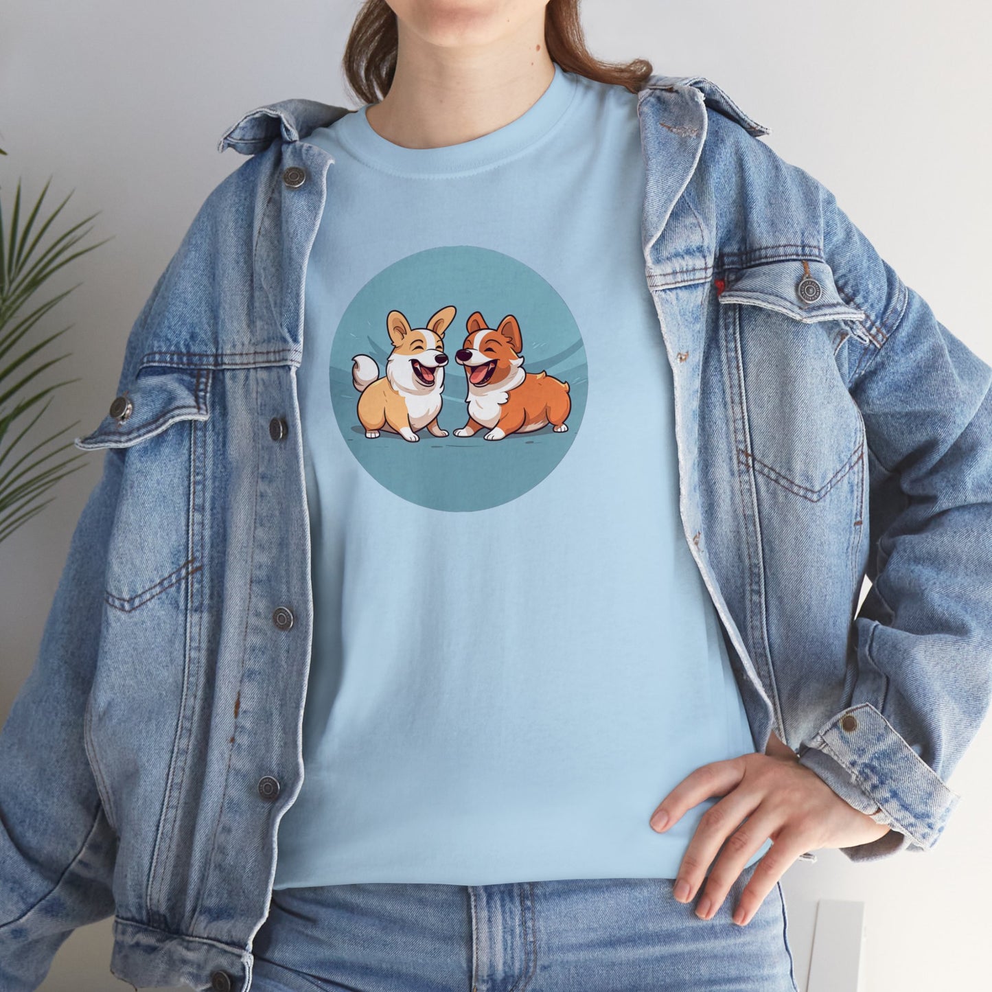 Corgi Couple - Unisex Heavy Cotton Tee