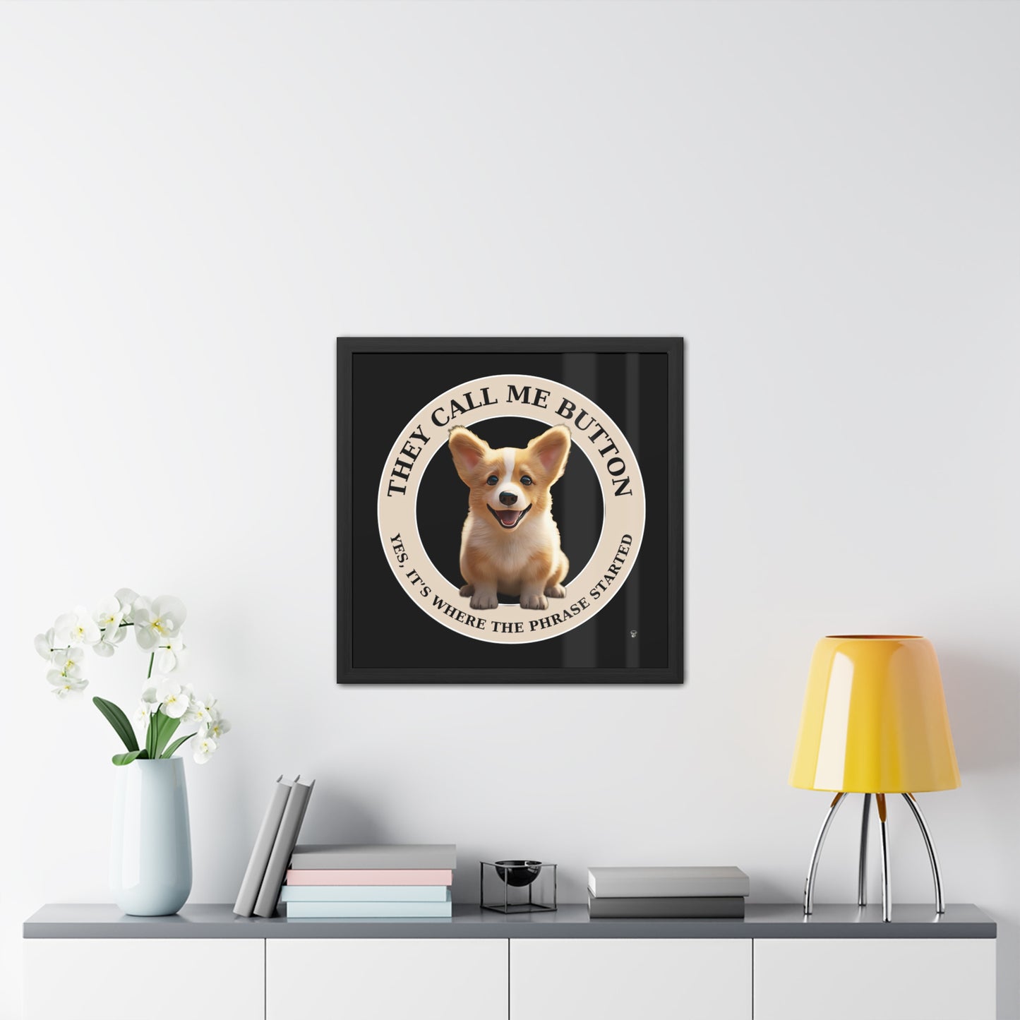 Cute as a Button - Framed Print