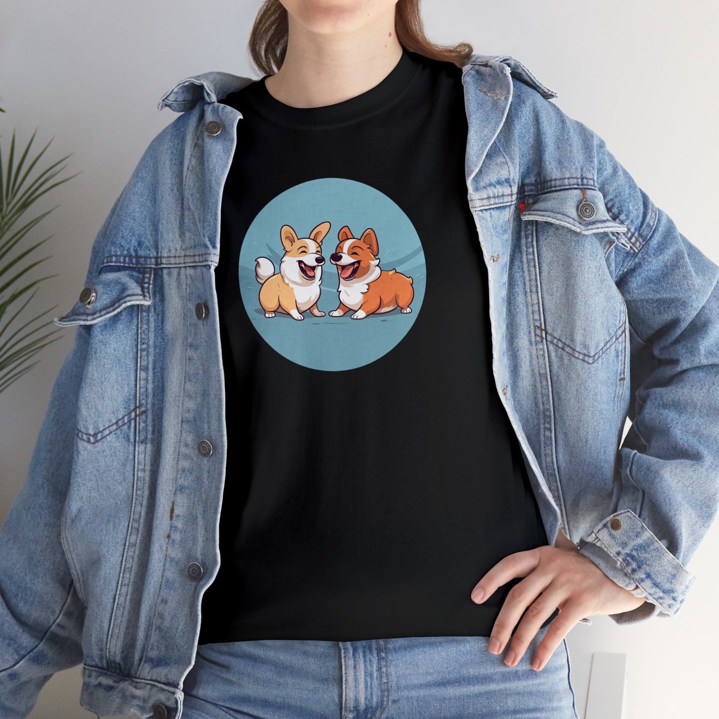 Corgi Couple - Unisex Heavy Cotton Tee