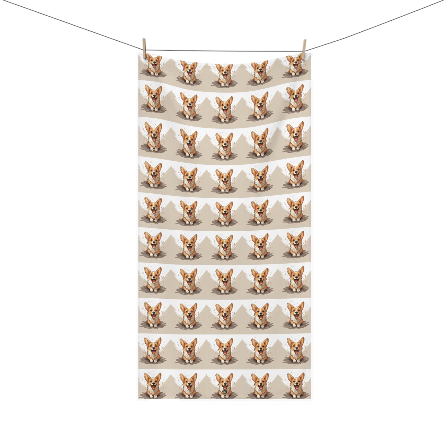 Corgi Cuteness Mosaic - Bath Towel