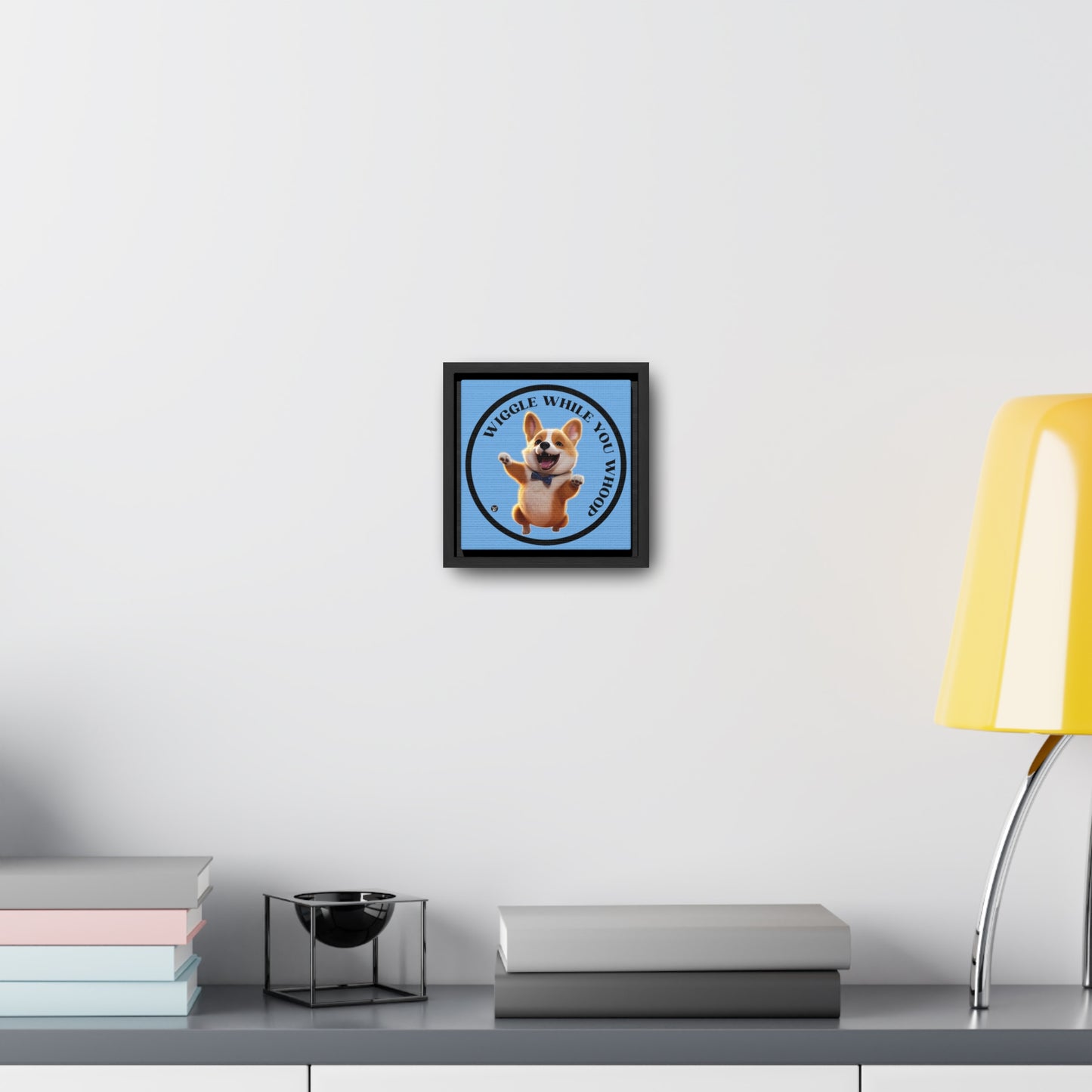 Wiggle While You Whoop - Framed on Canvas