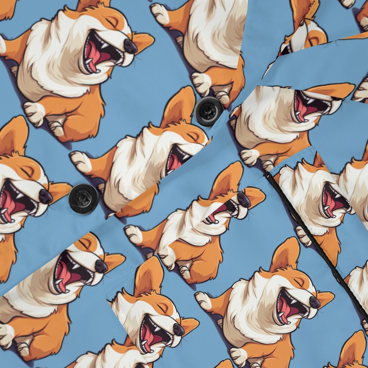 Comical Corgi Silky Pajamas