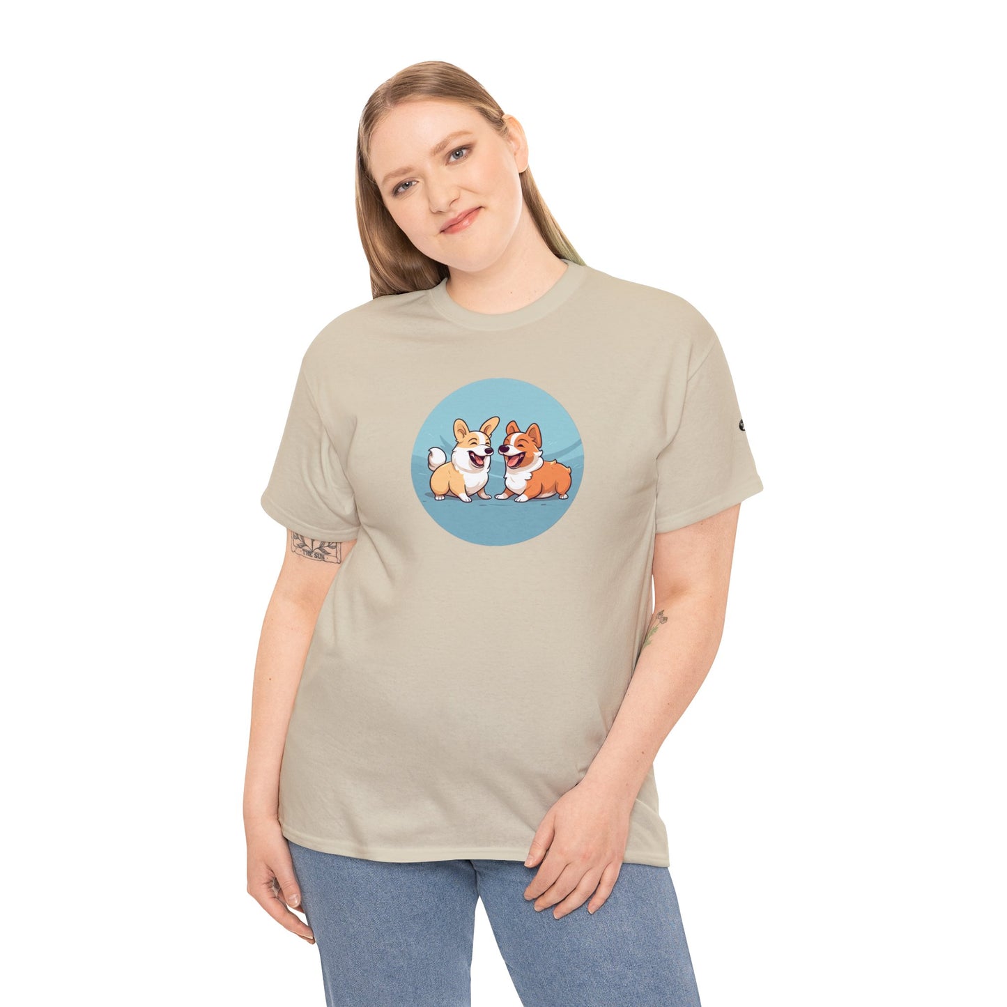 Corgi Couple - Unisex Heavy Cotton Tee