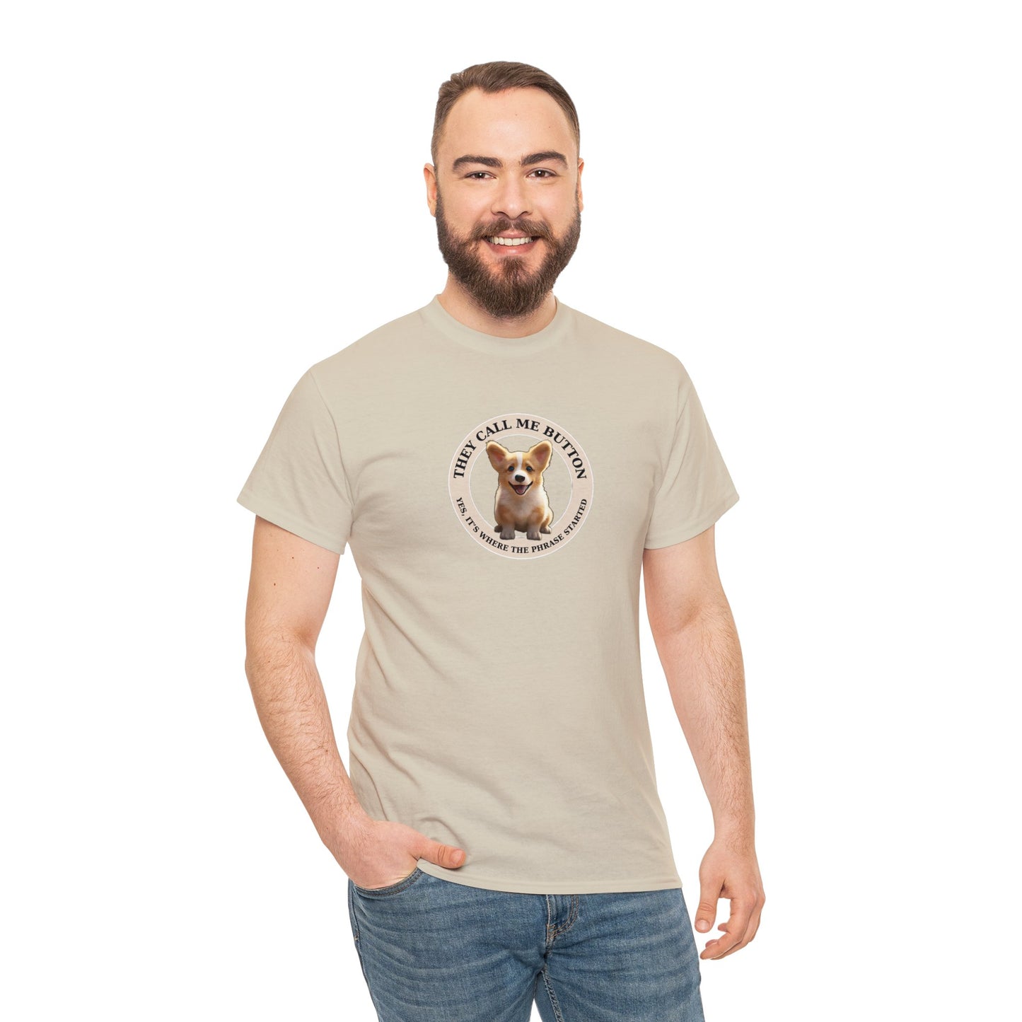 Cute as a Button - Unisex Heavy Cotton Tee
