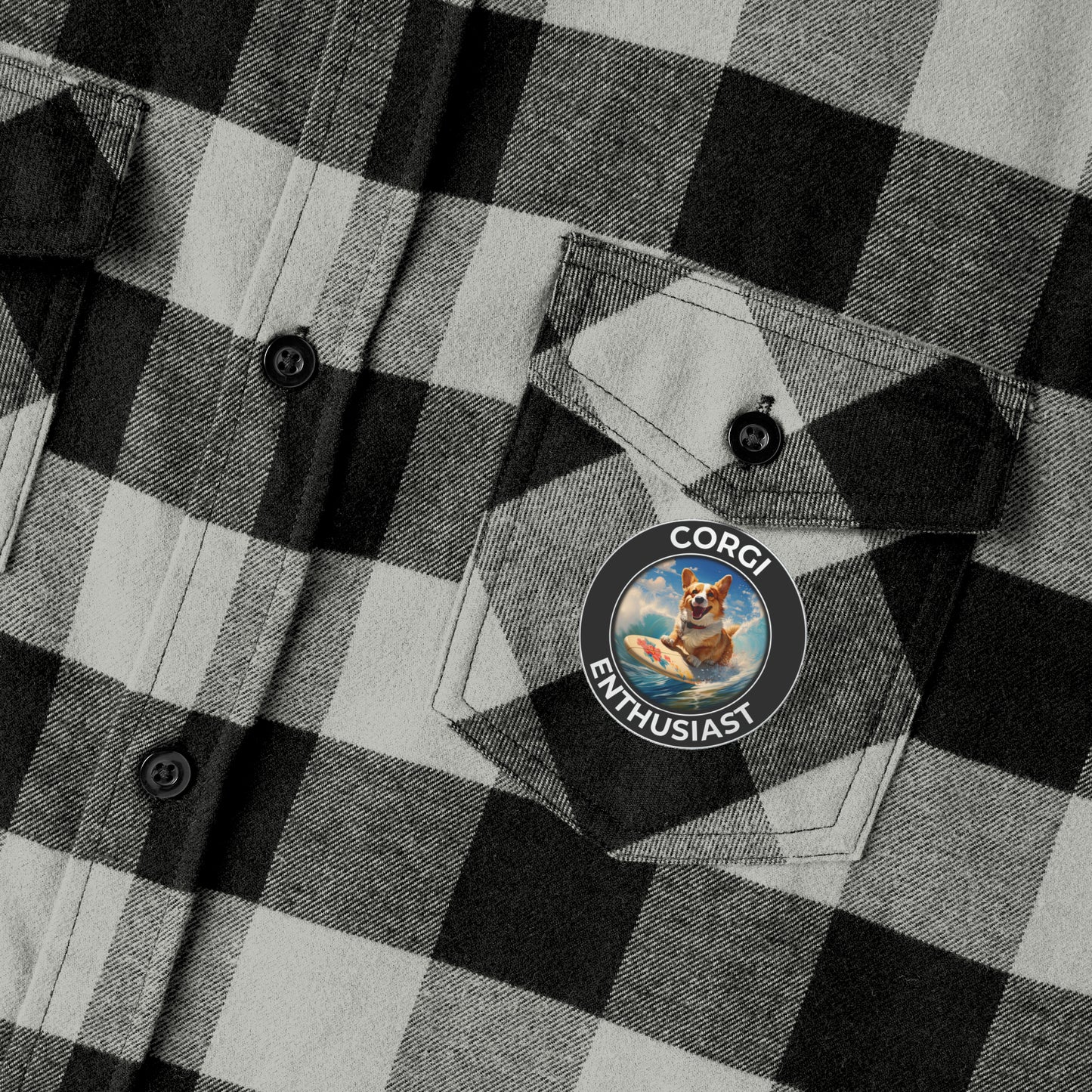 Corgi Enthusiast - Flannel Shirt