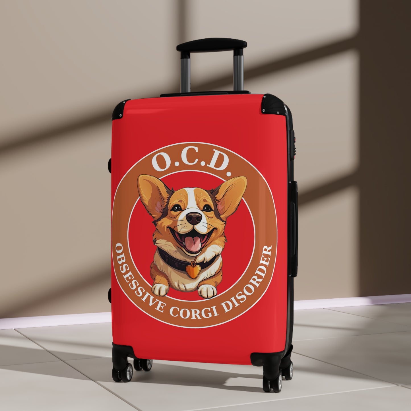 O.C.D. Obsessive Corgi Disorder - Suitcase