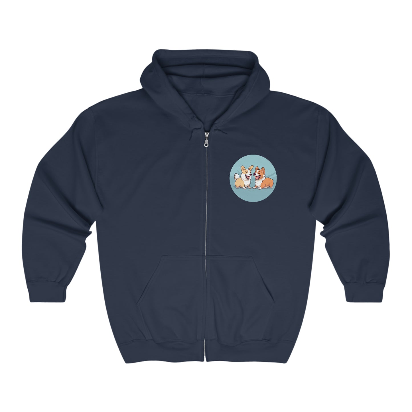 Corgi Couple - Zip Hoodie
