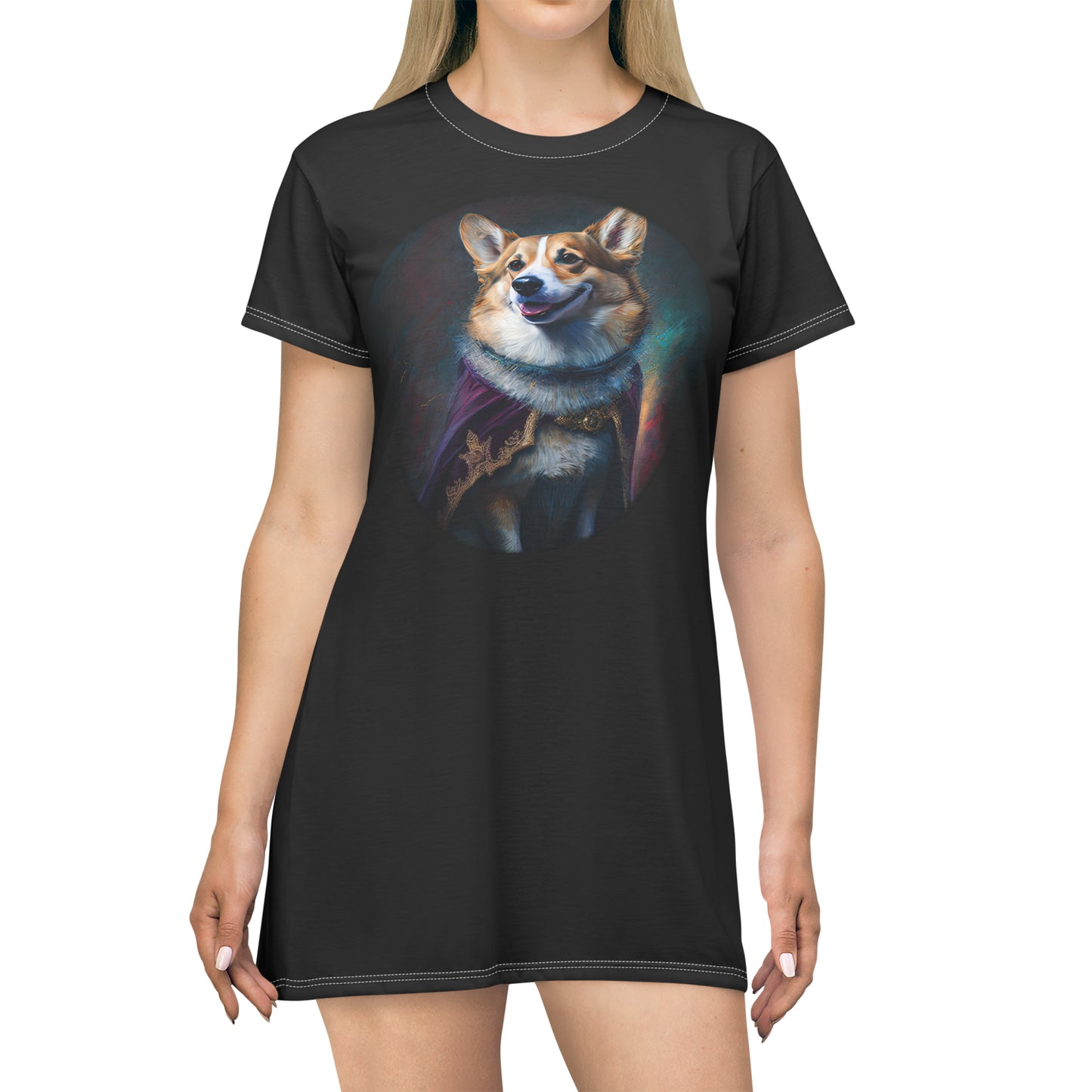 Corgi Royalty - T-Shirt Dress