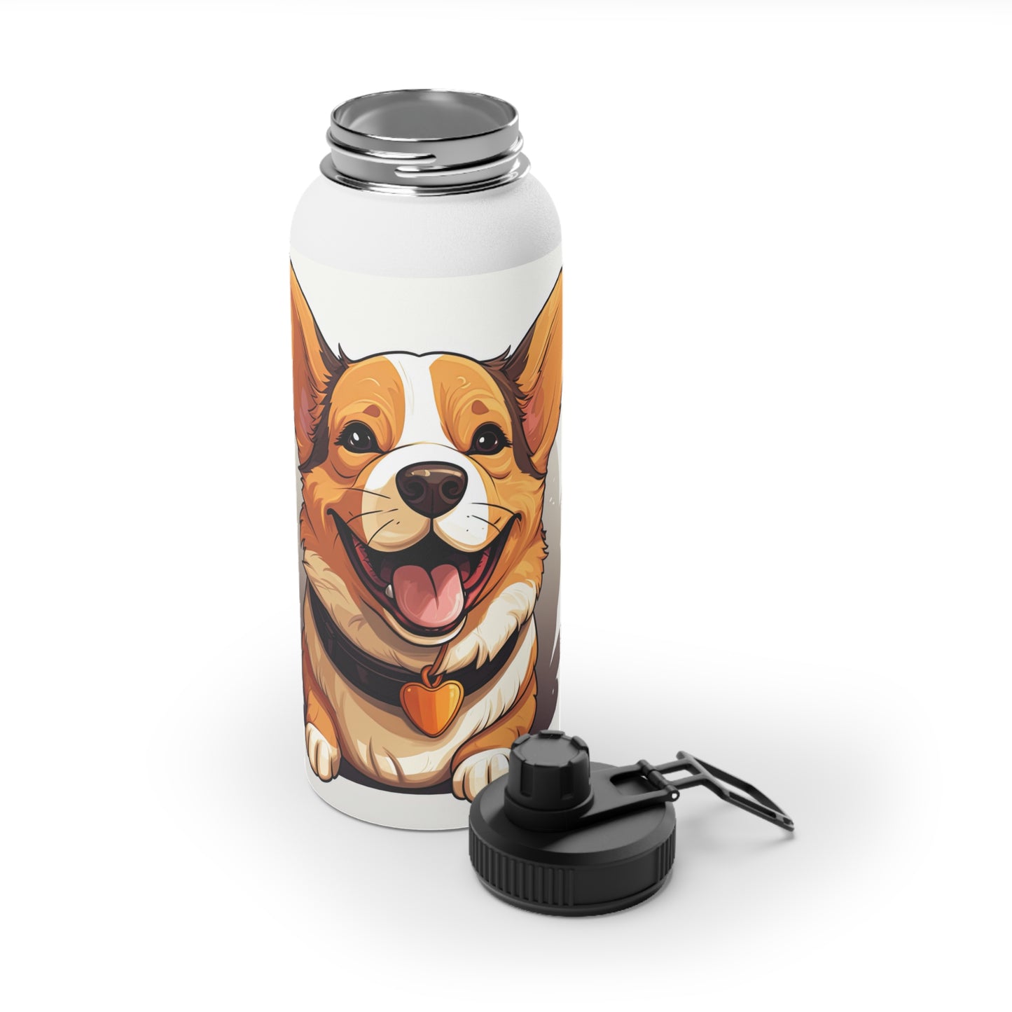 Puppy Love - Water Bottle with Sport Lid