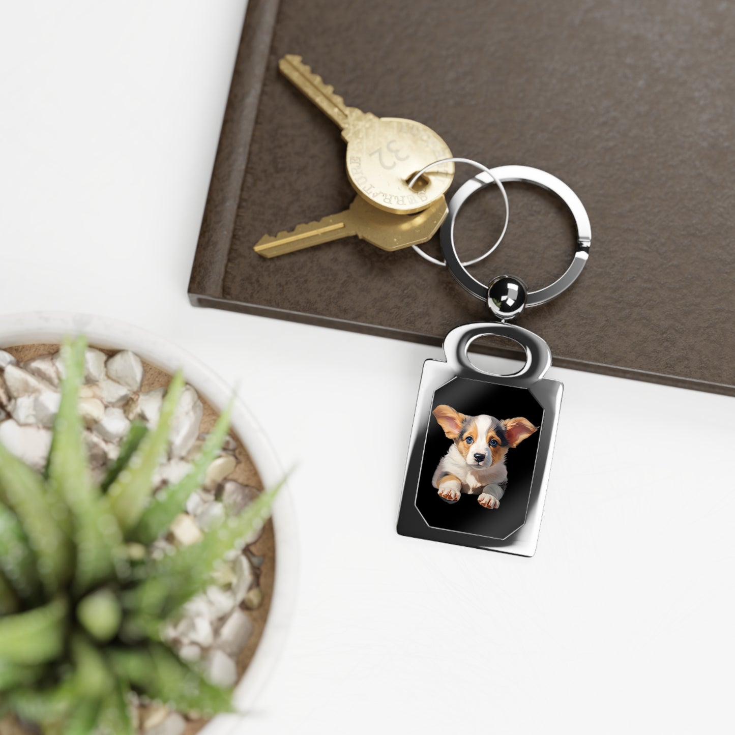 Puppy Portrait - Key Ring