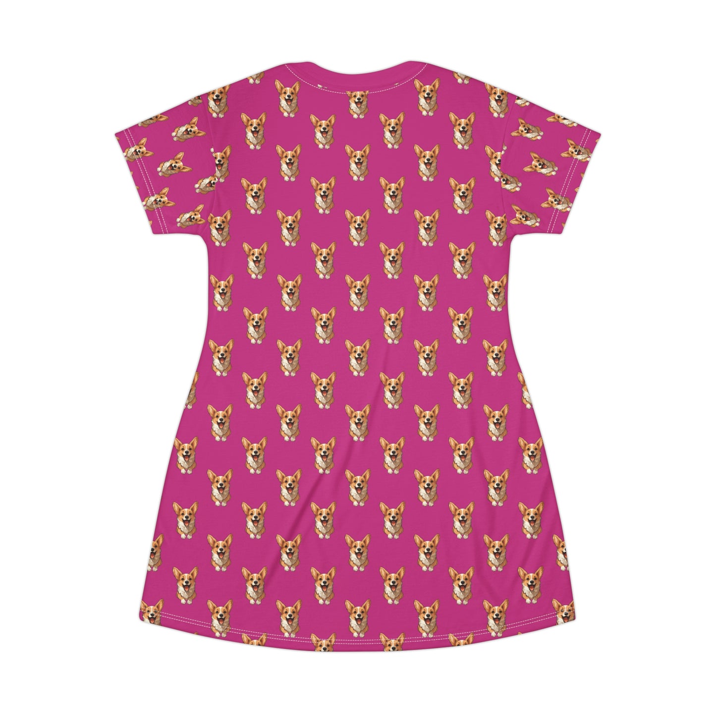 Corgi Cuteness Mosaic - T-Shirt Dress