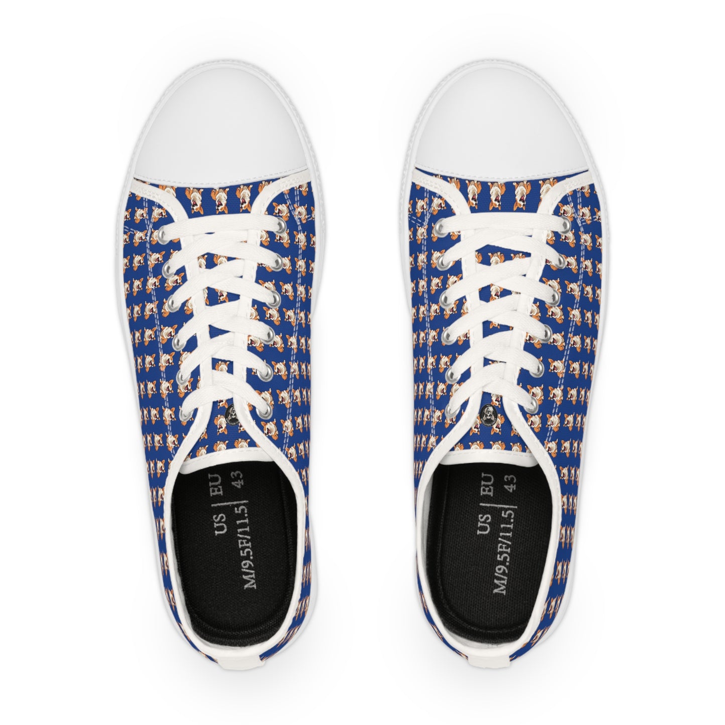 Comical Corgi Mosaic - Men's Low Top Sneakers