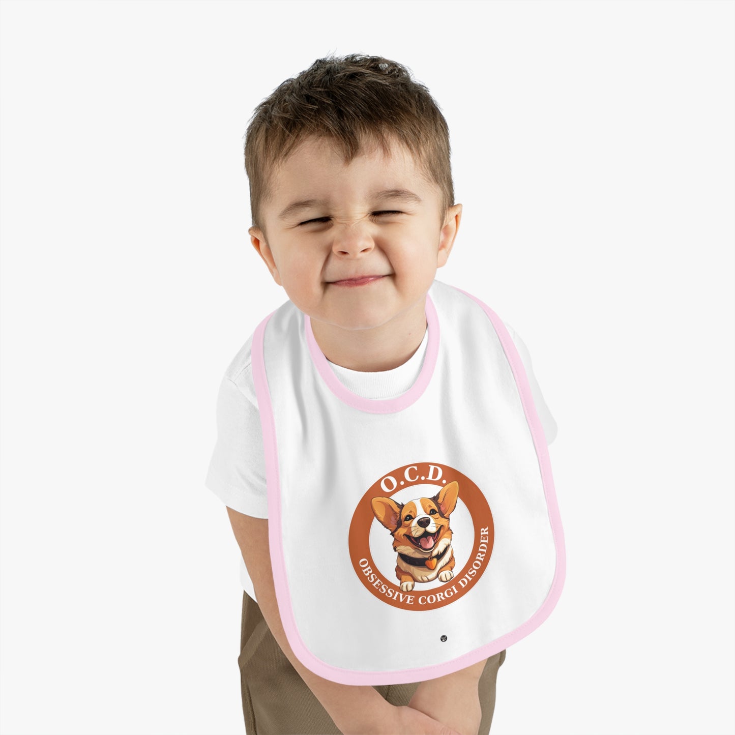 O.C.D. Obsessive Corgi Disorder - Baby Bib