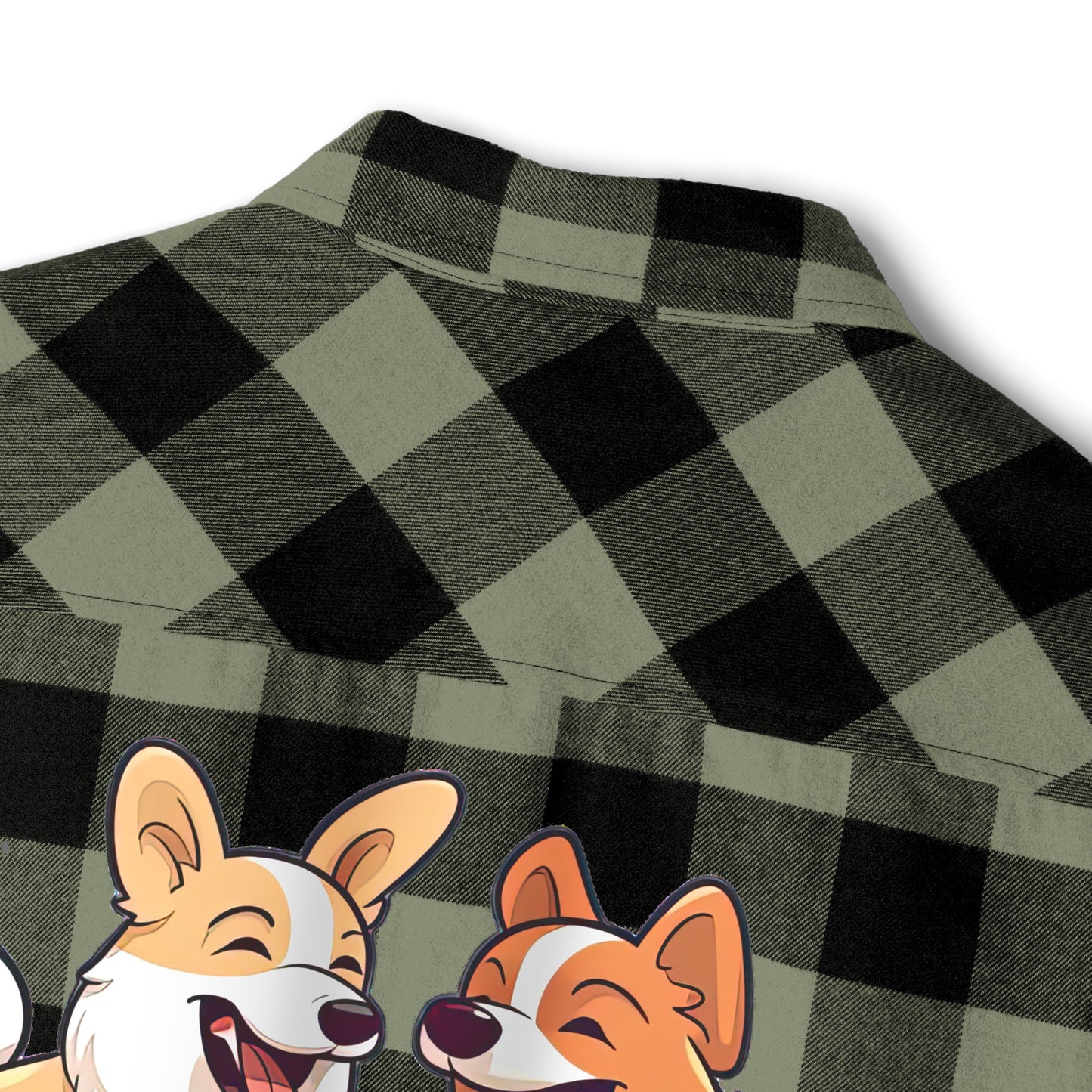 Corgi Couple - Flannel Shirt