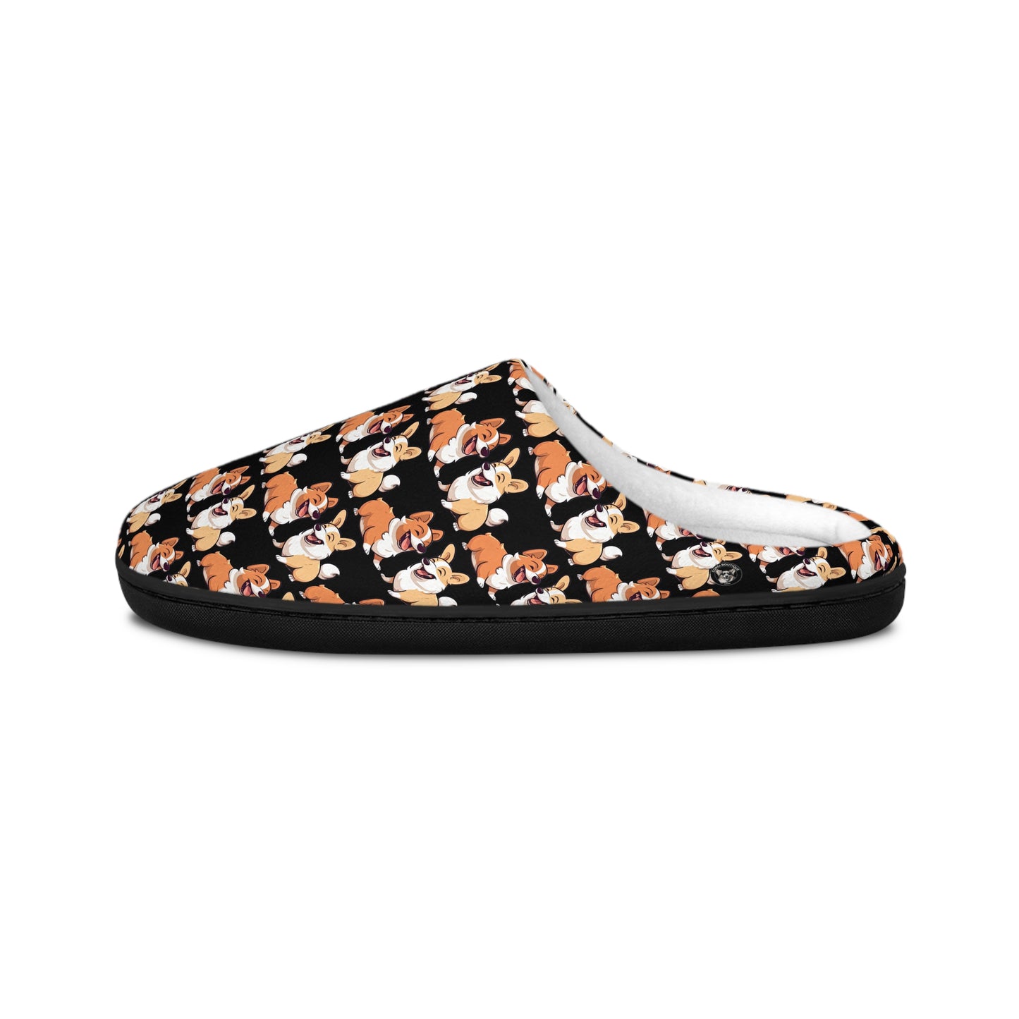 Corgi Couple Mosaic - Men's Slippers