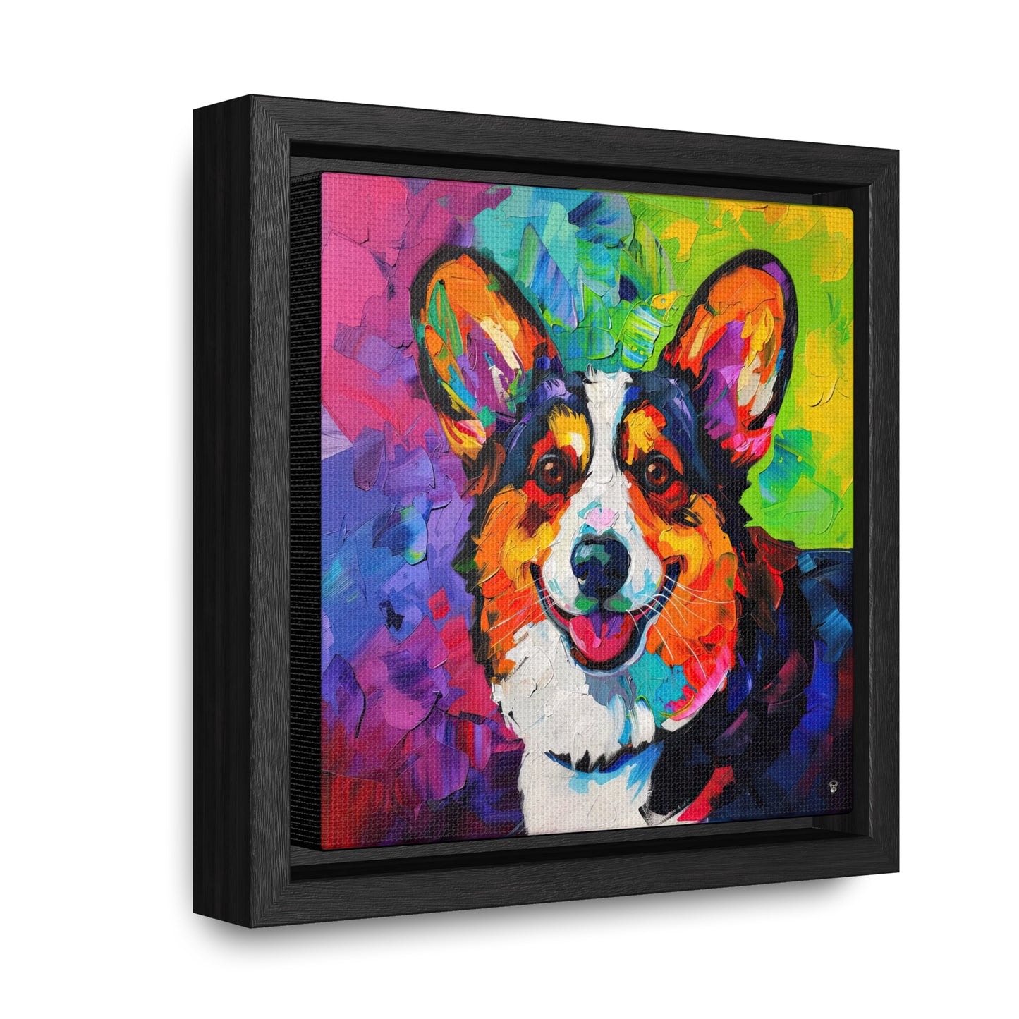 Colorful Cardigan - Framed on Canvas
