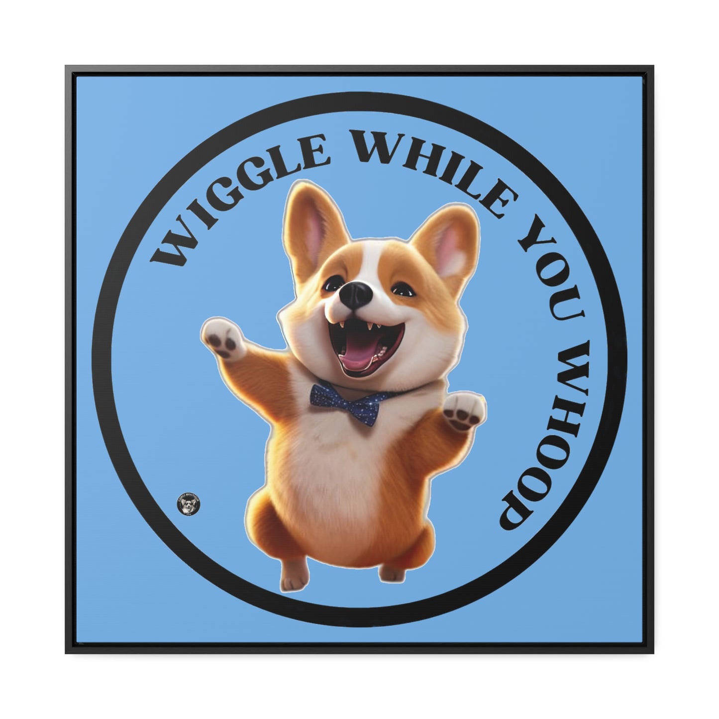 Wiggle While You Whoop - Framed on Canvas