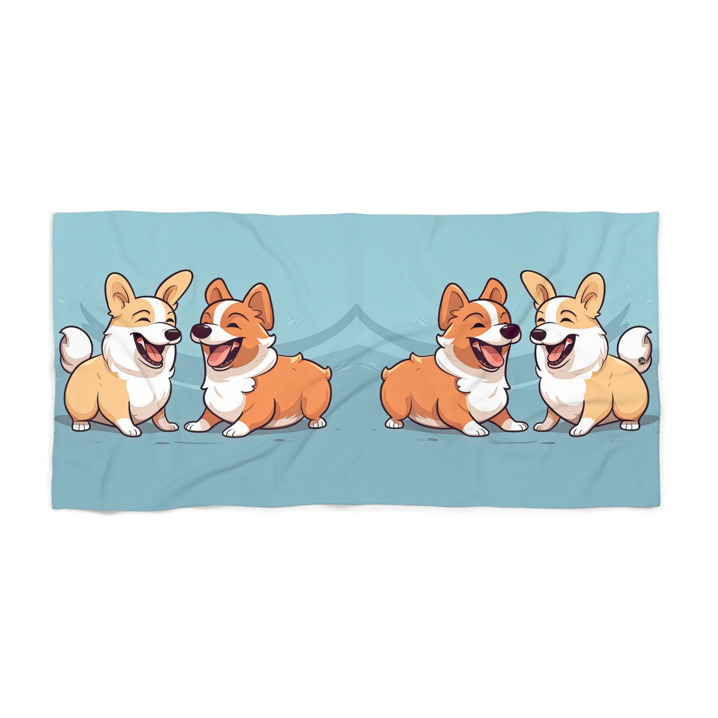 Corgi Couple - Beach Towel