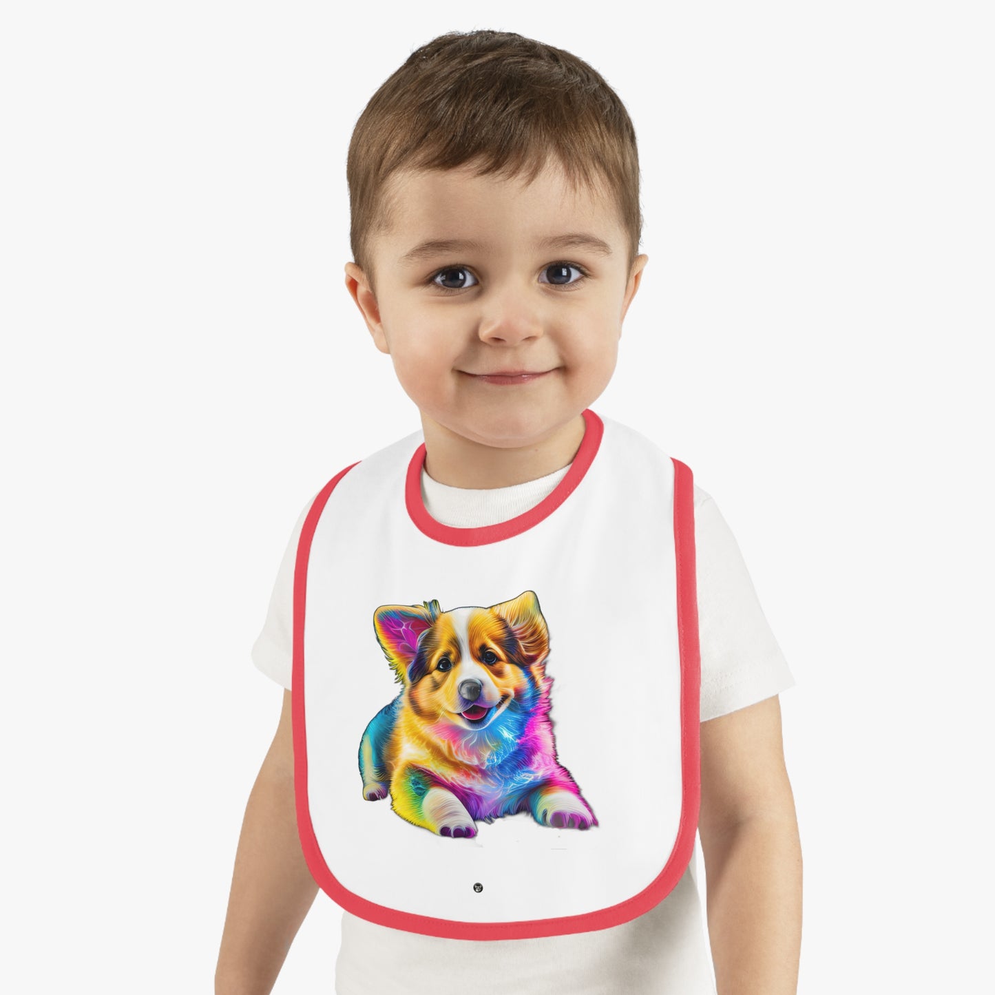 Colorful Corgi - Baby Bib