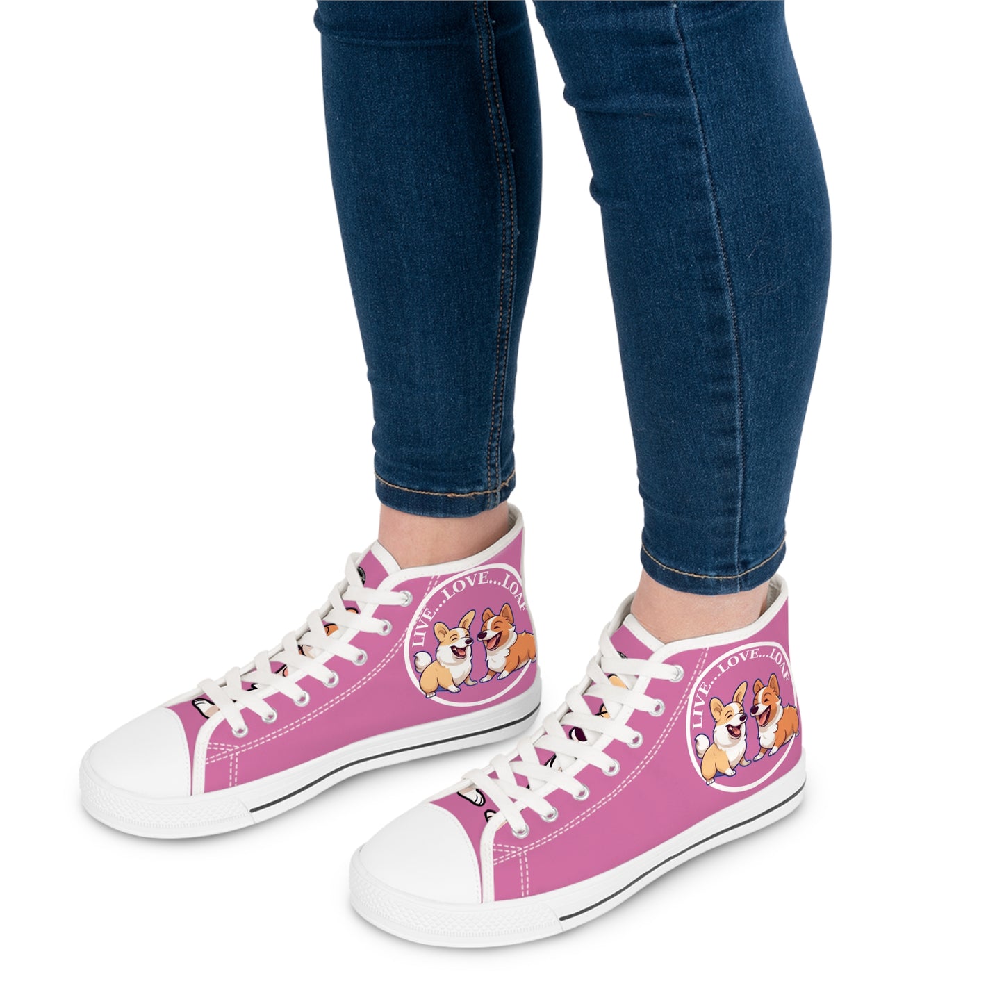 Live...Love...Loaf - Women's High Top Sneakers