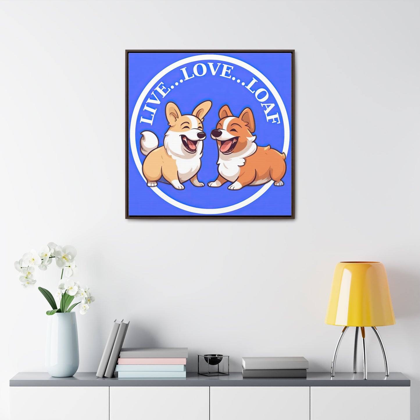 Live...Love...Loaf - Framed on Canvas