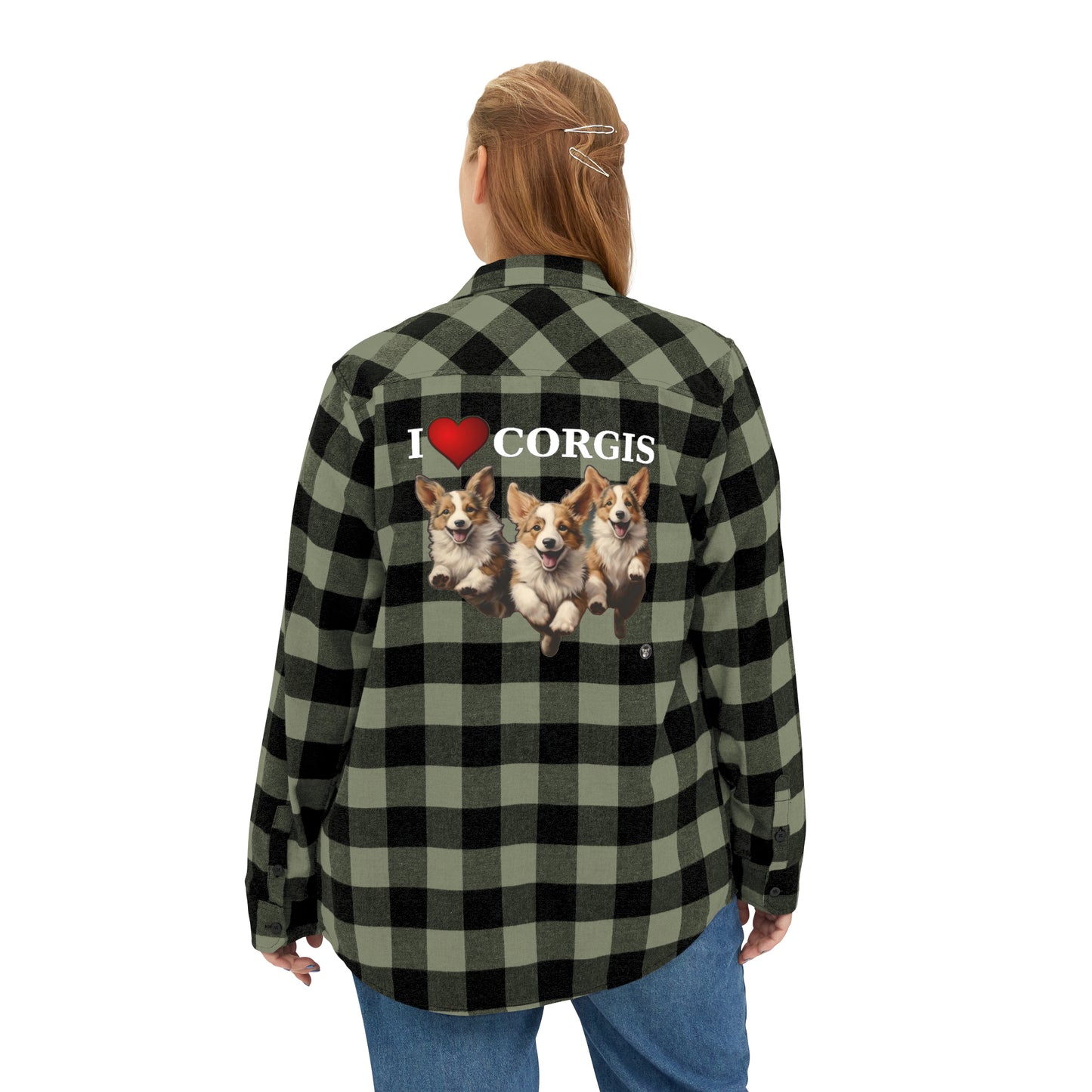 I Heart Corgis - Flannel Shirt
