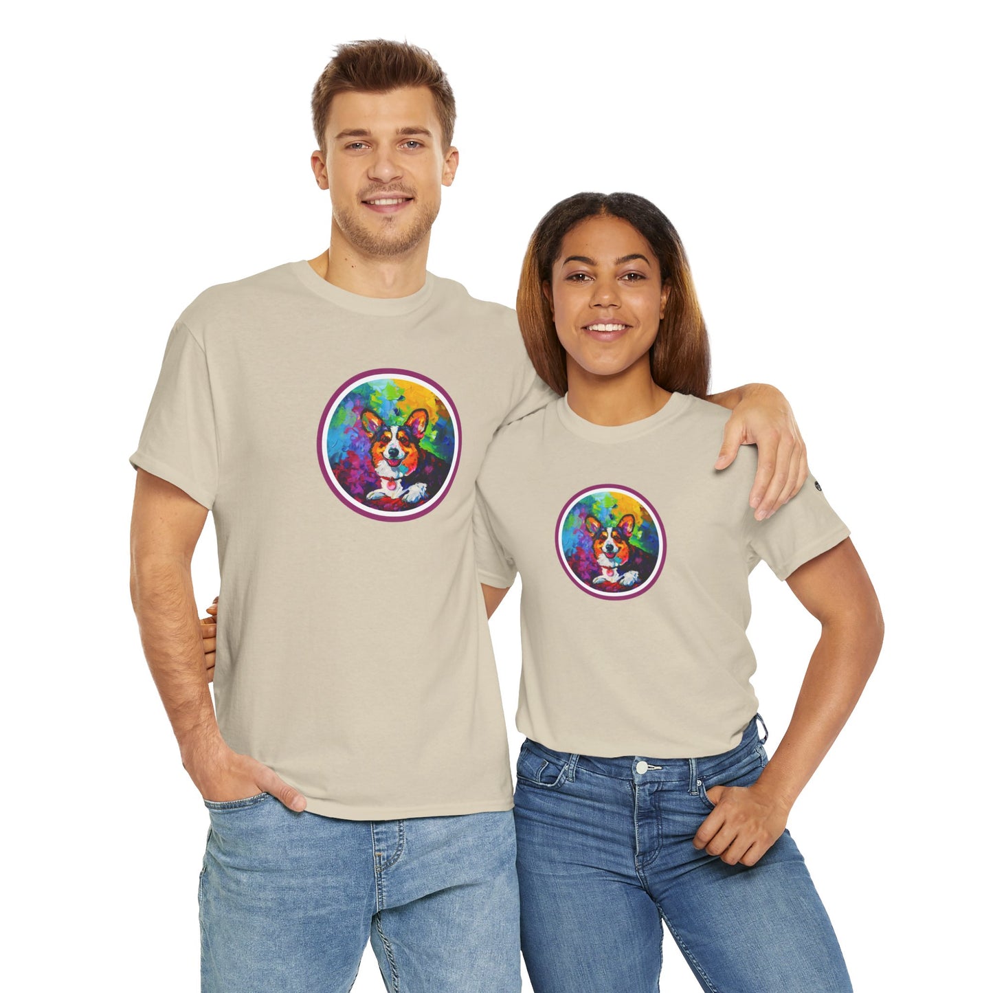 Colorful Cardigan - Unisex Heavy Cotton Tee