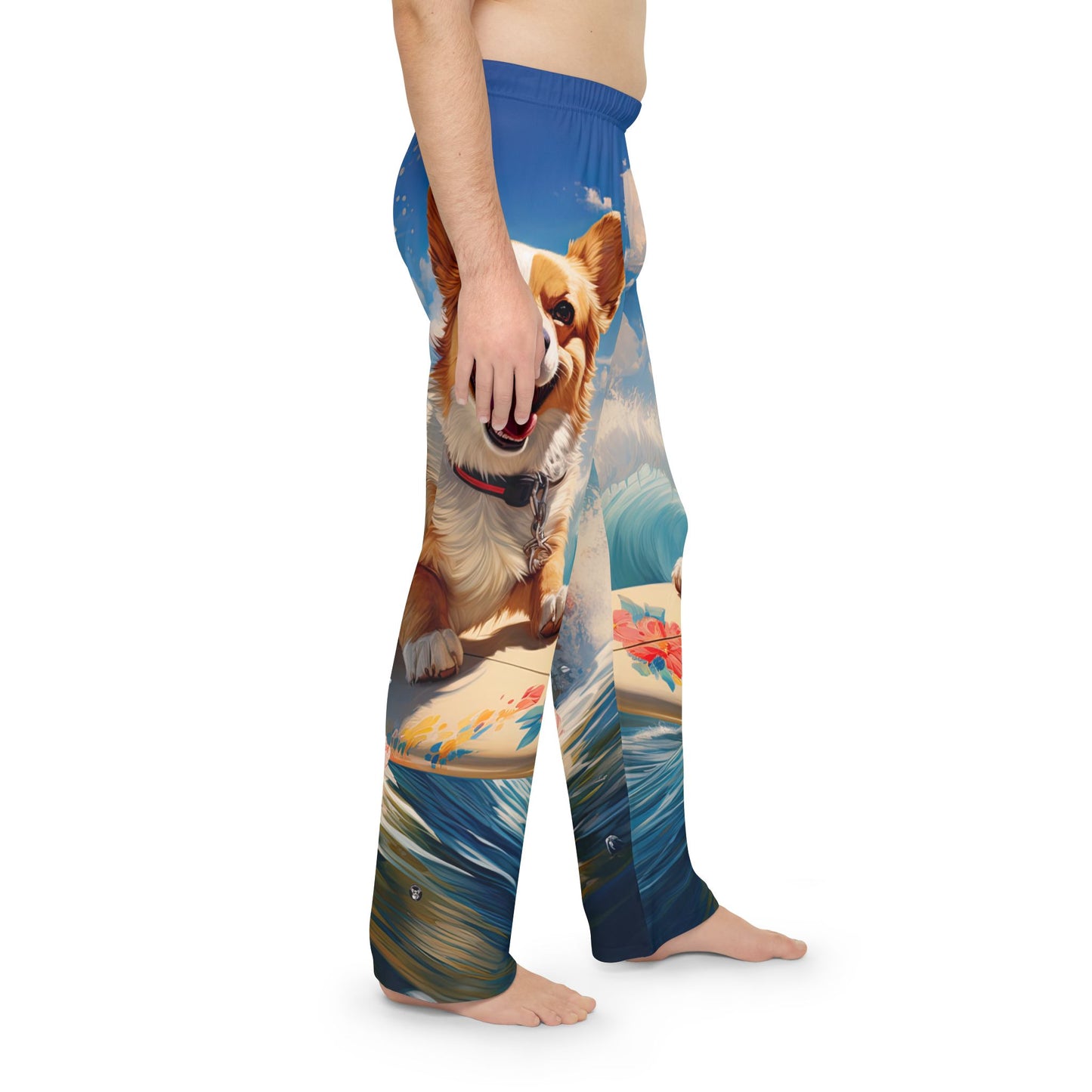 Cowabunga Corgi Men's Pajama Pants