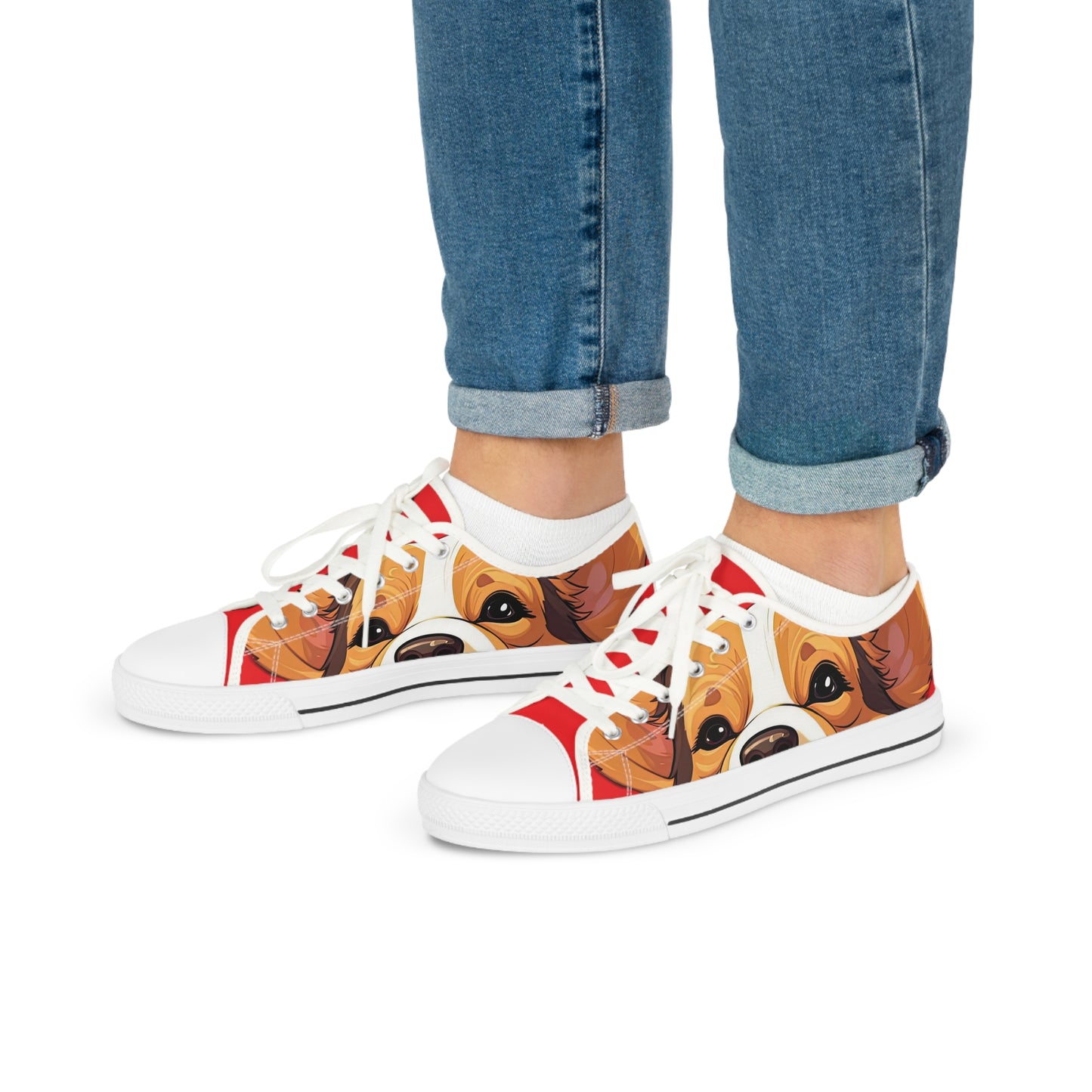 Puppy Love - Men's Low Top Sneakers
