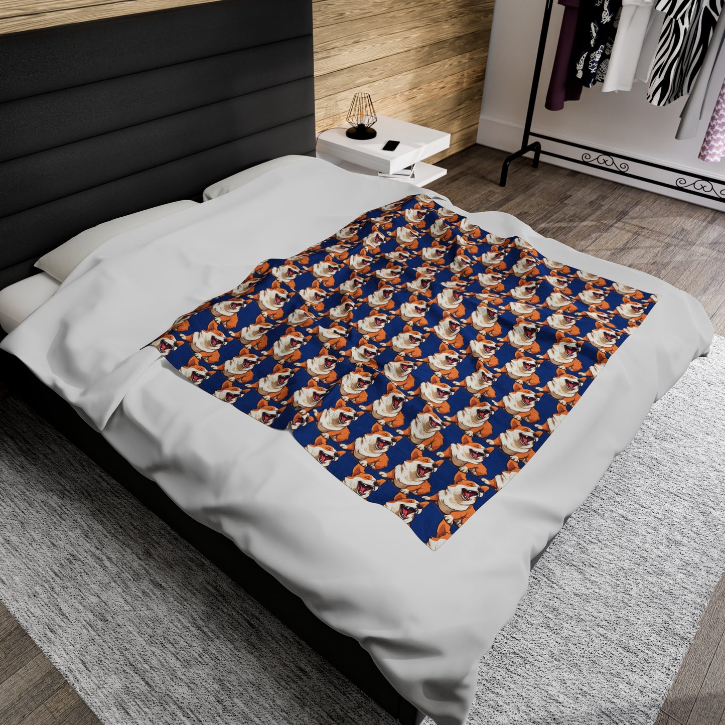 Comical Corgi Mosaic - Throw Blanket