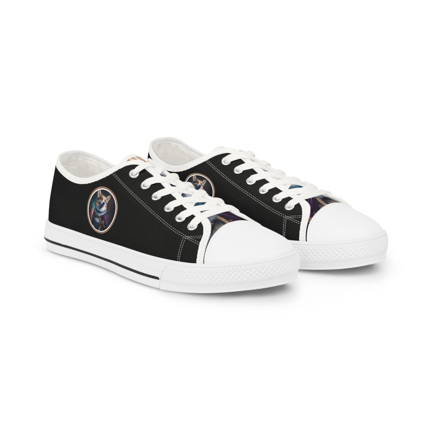 Corgi Royalty - Men's Low Top Sneakers