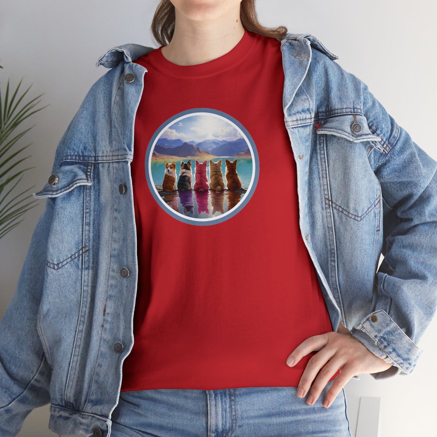 Corgi Lake - Unisex Heavy Cotton Tee