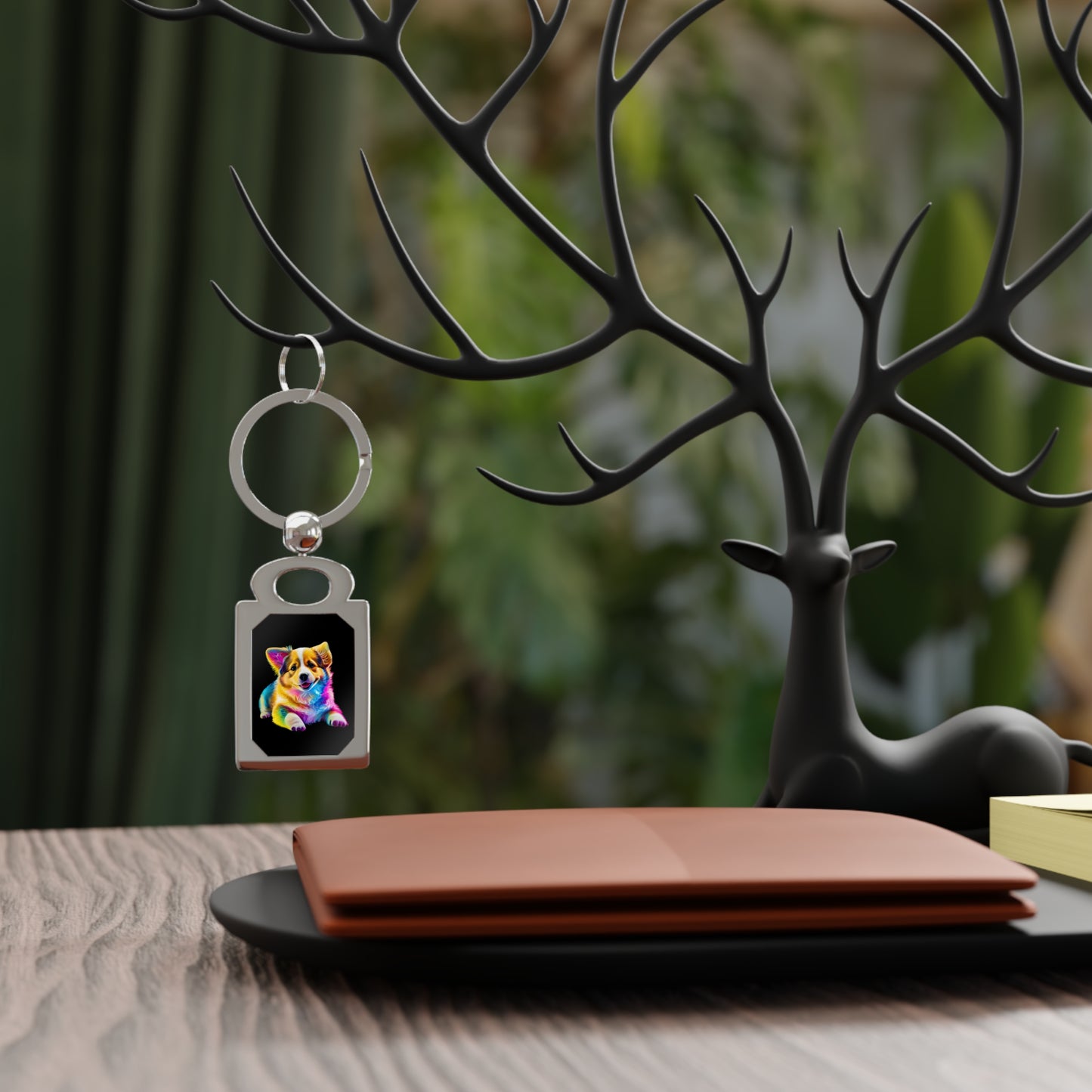 Colorful Corgi - Key Ring