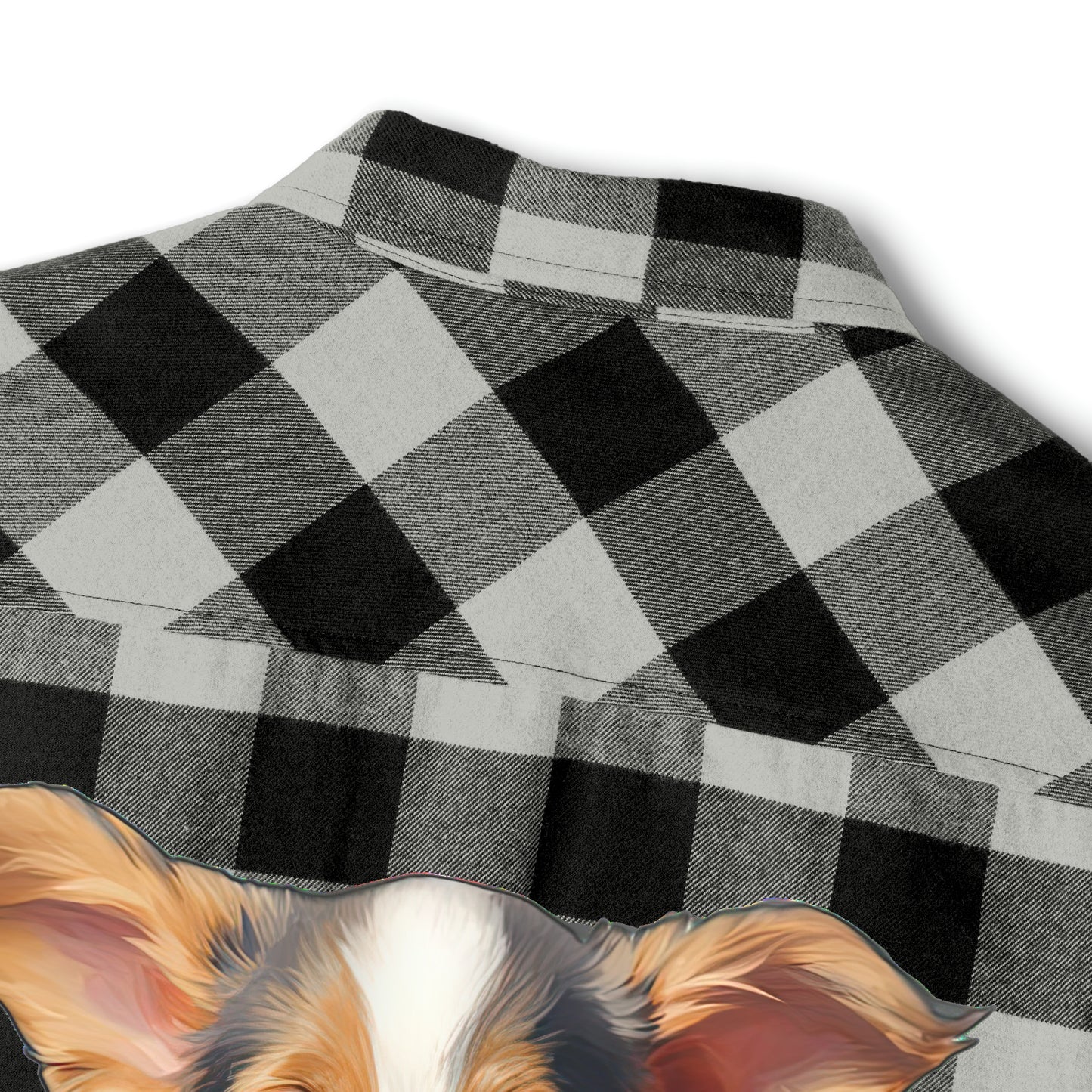Puppy Portrait - Flannel Shirt