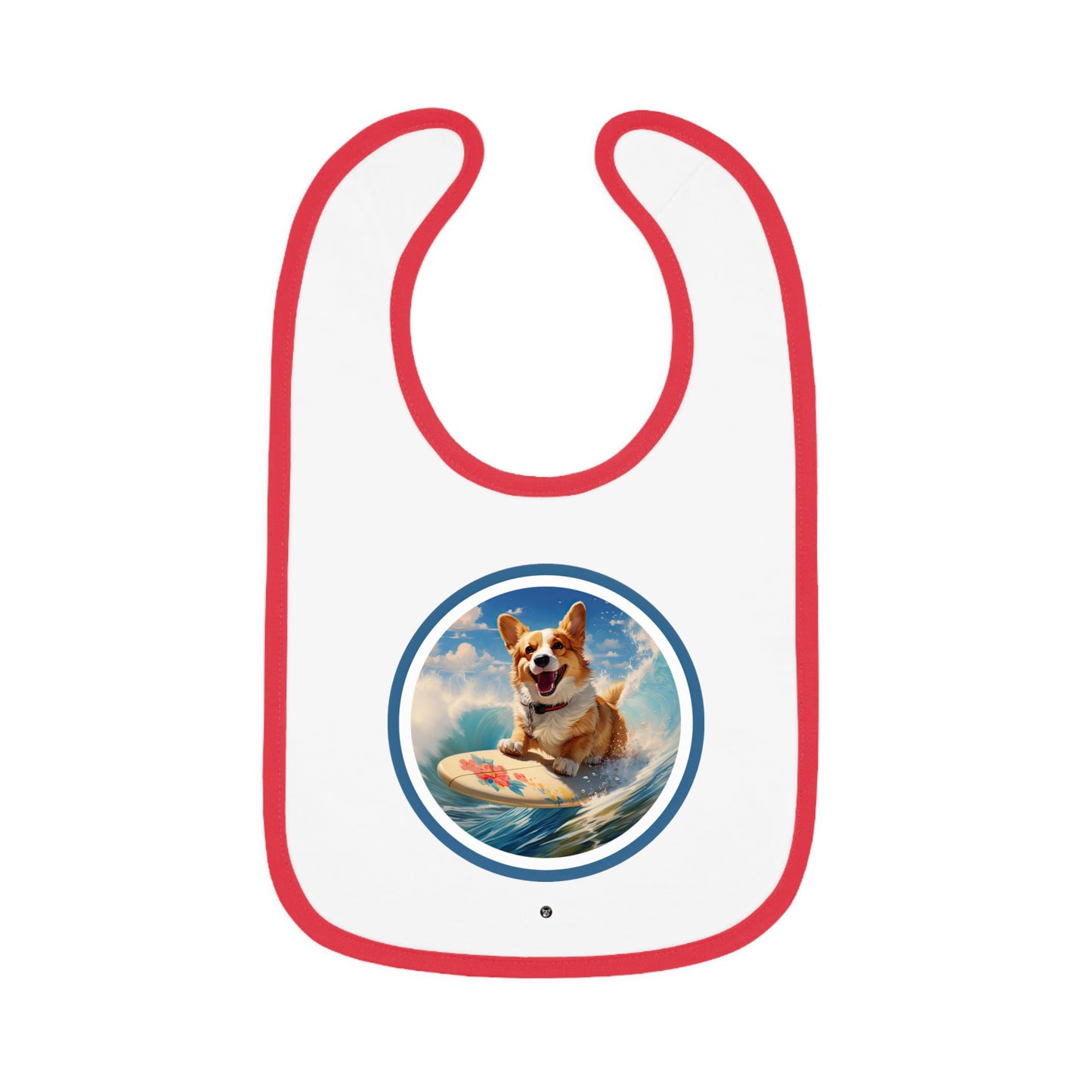 Cowabunga Corgi - Baby Bib