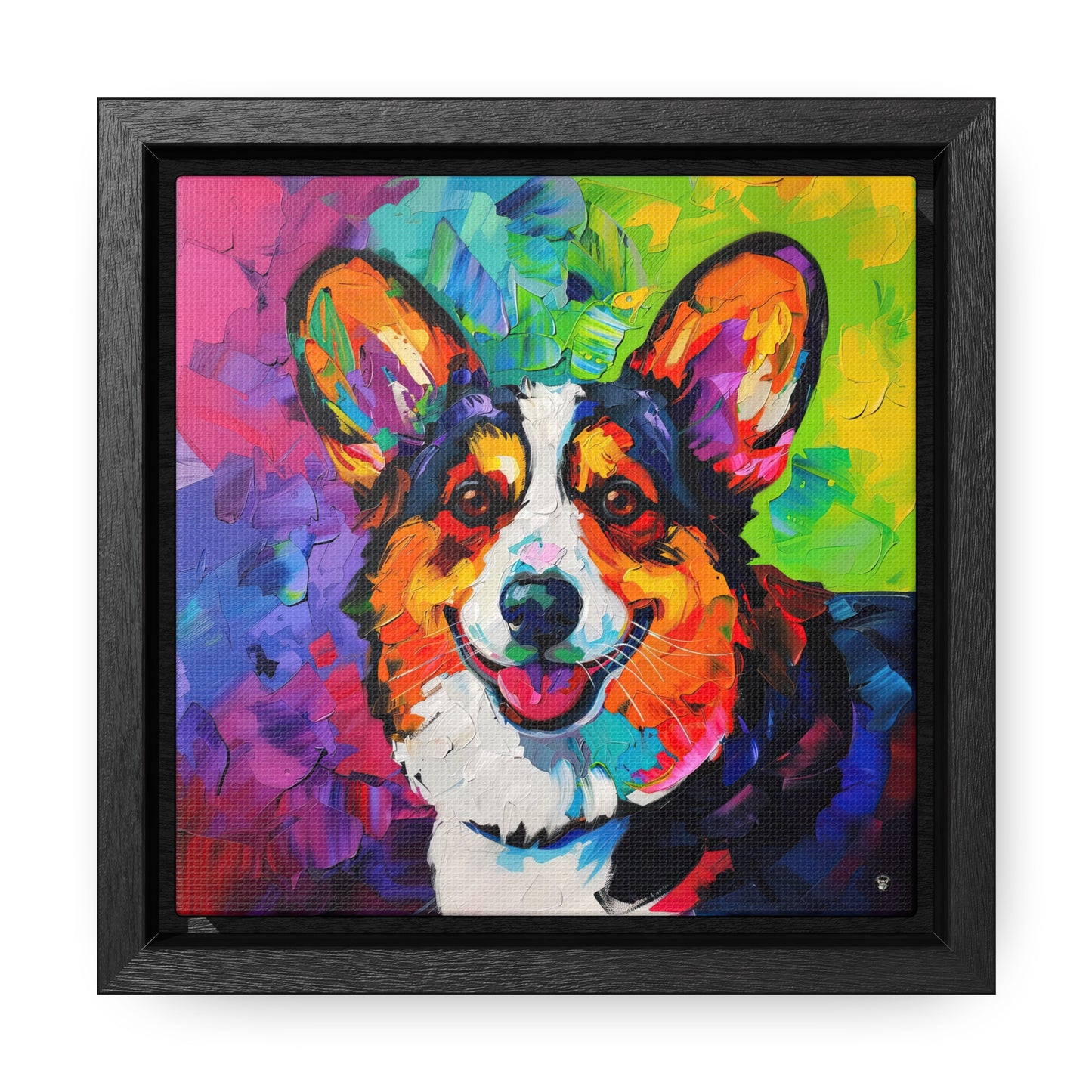 Colorful Cardigan - Framed on Canvas