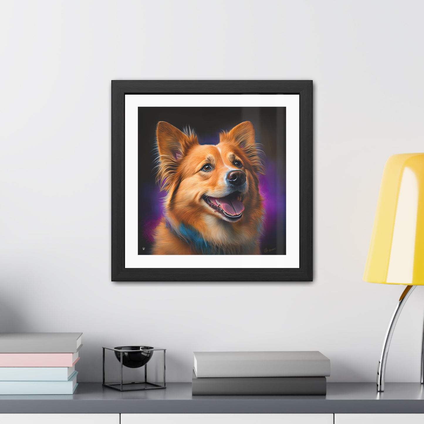 Golden Corgi - Framed Print