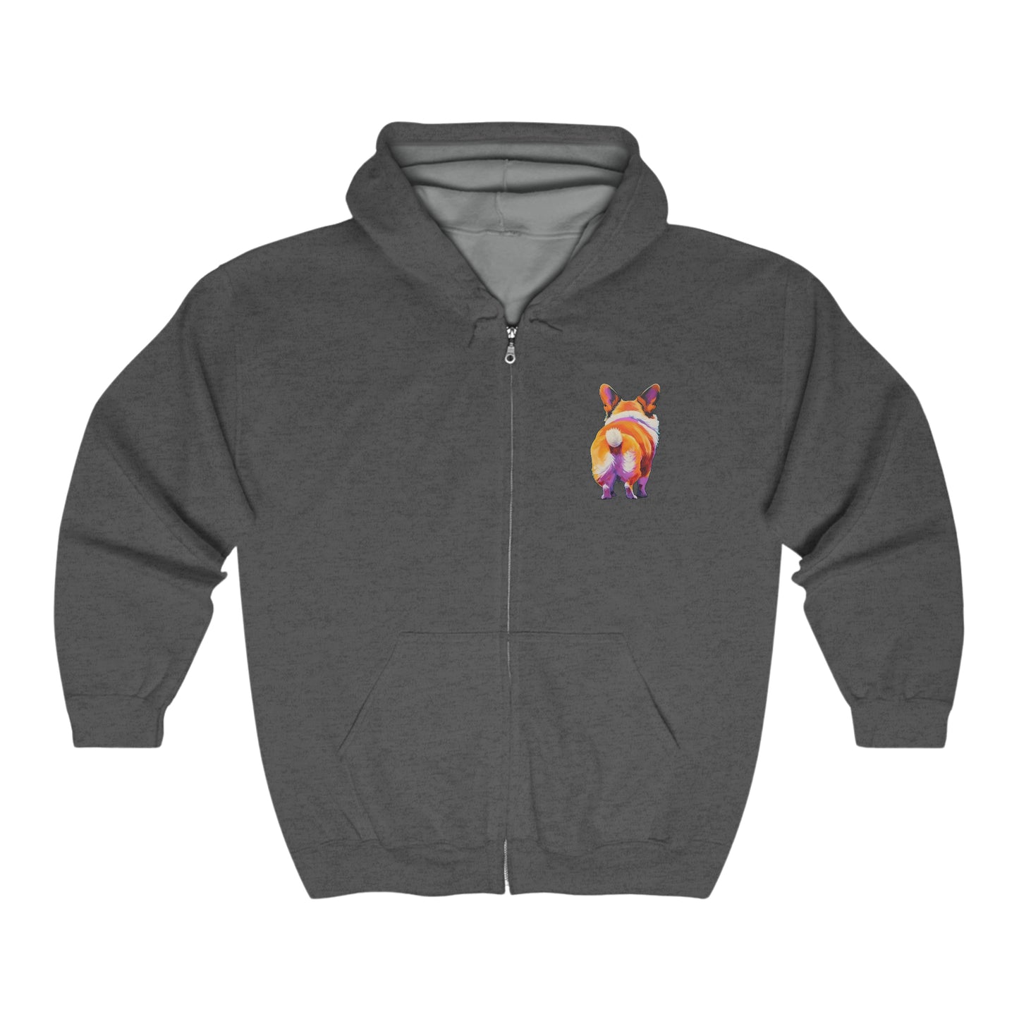 Corgi Butt - Zip Hoodie