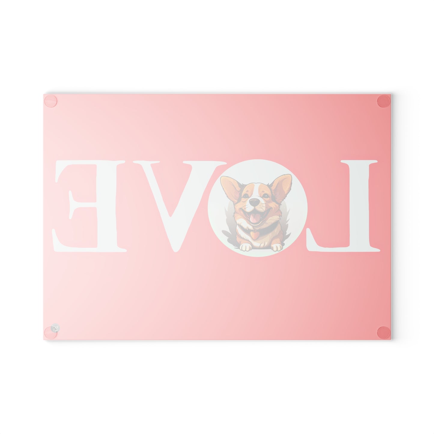 More Love - Glass Cutting Board