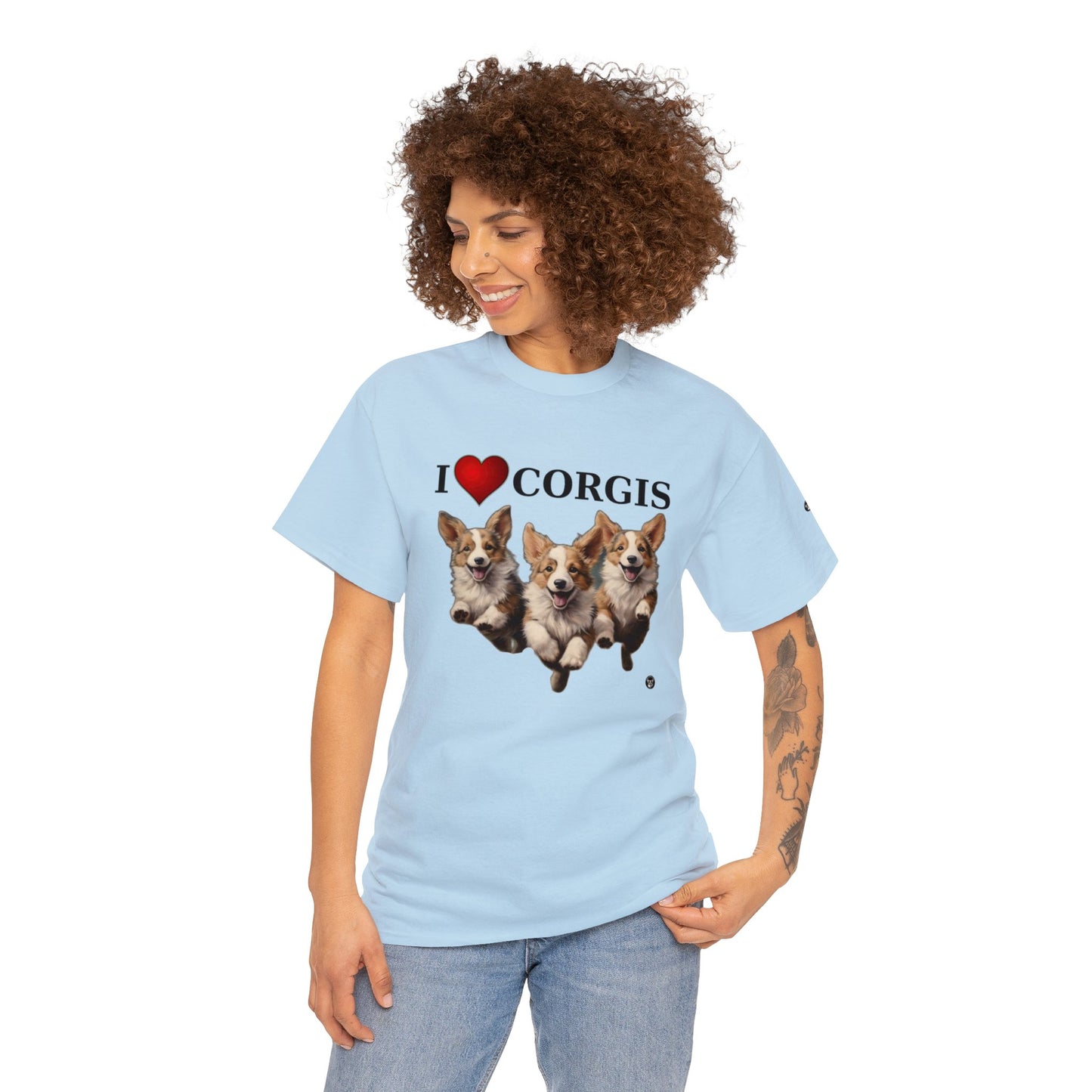 I Heart Corgis - Unisex Heavy Cotton Tee