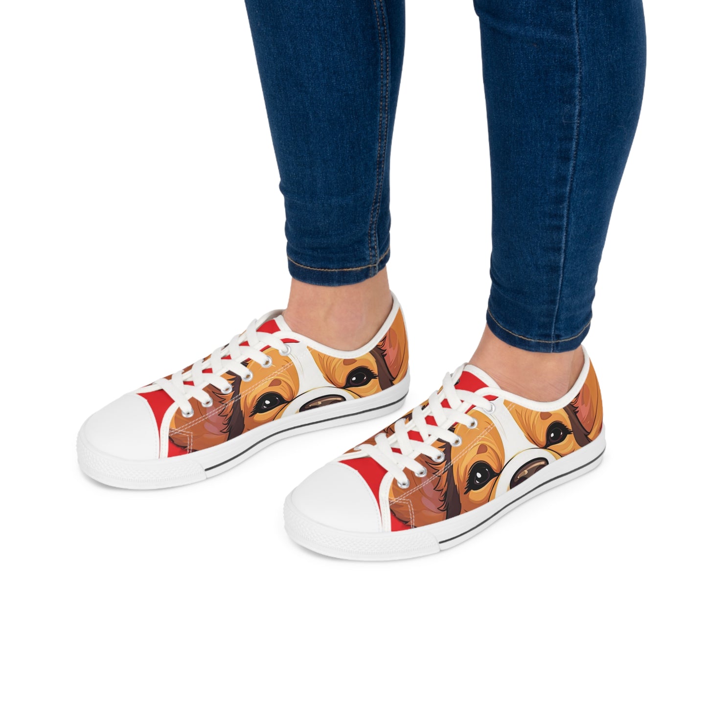 Puppy Love - Women's Low Top Sneakers
