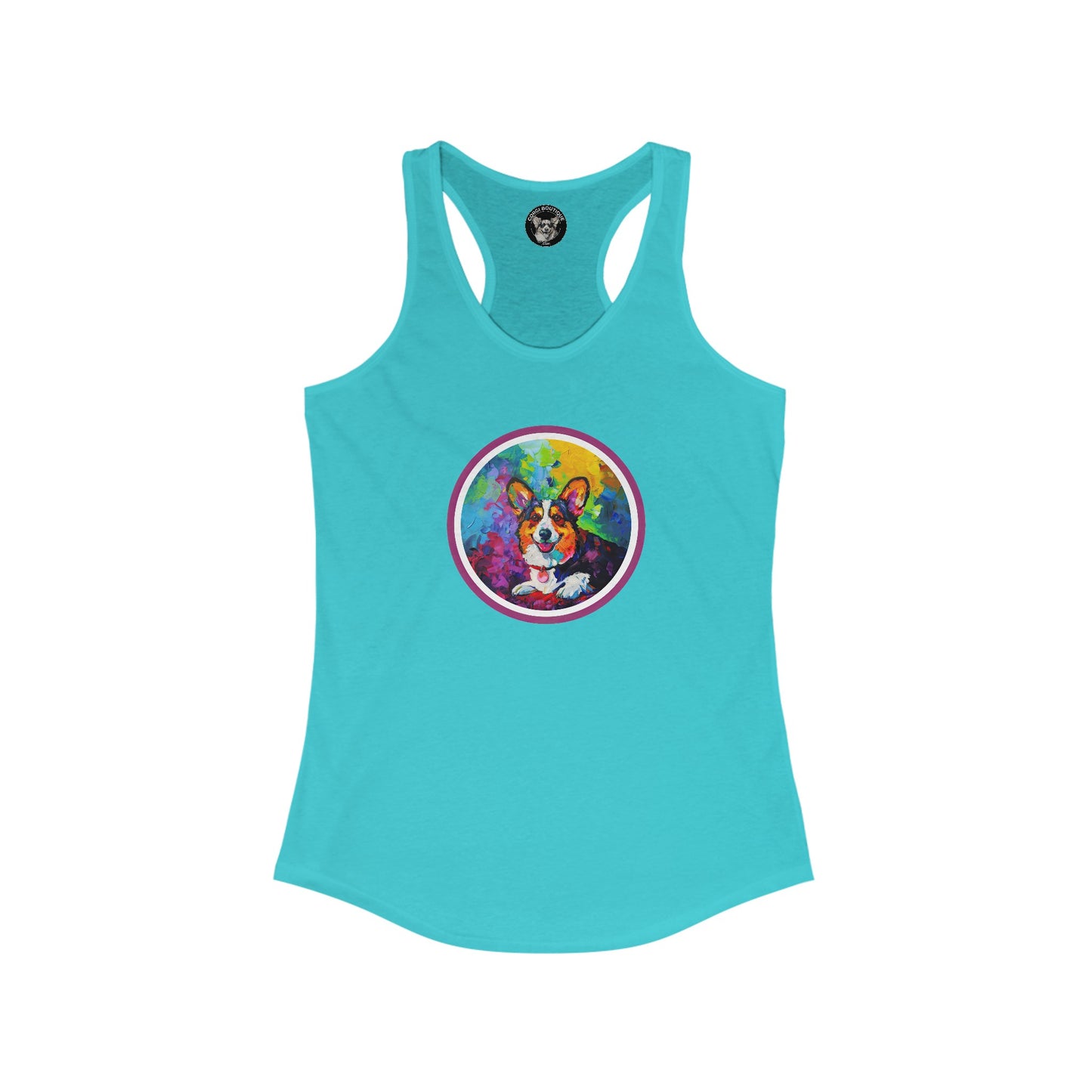 Colorful Cardigan - Racerback Tank