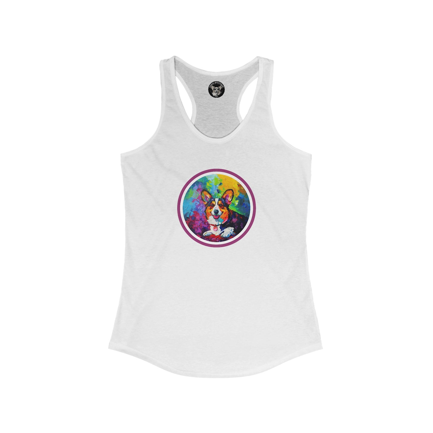 Colorful Cardigan - Racerback Tank