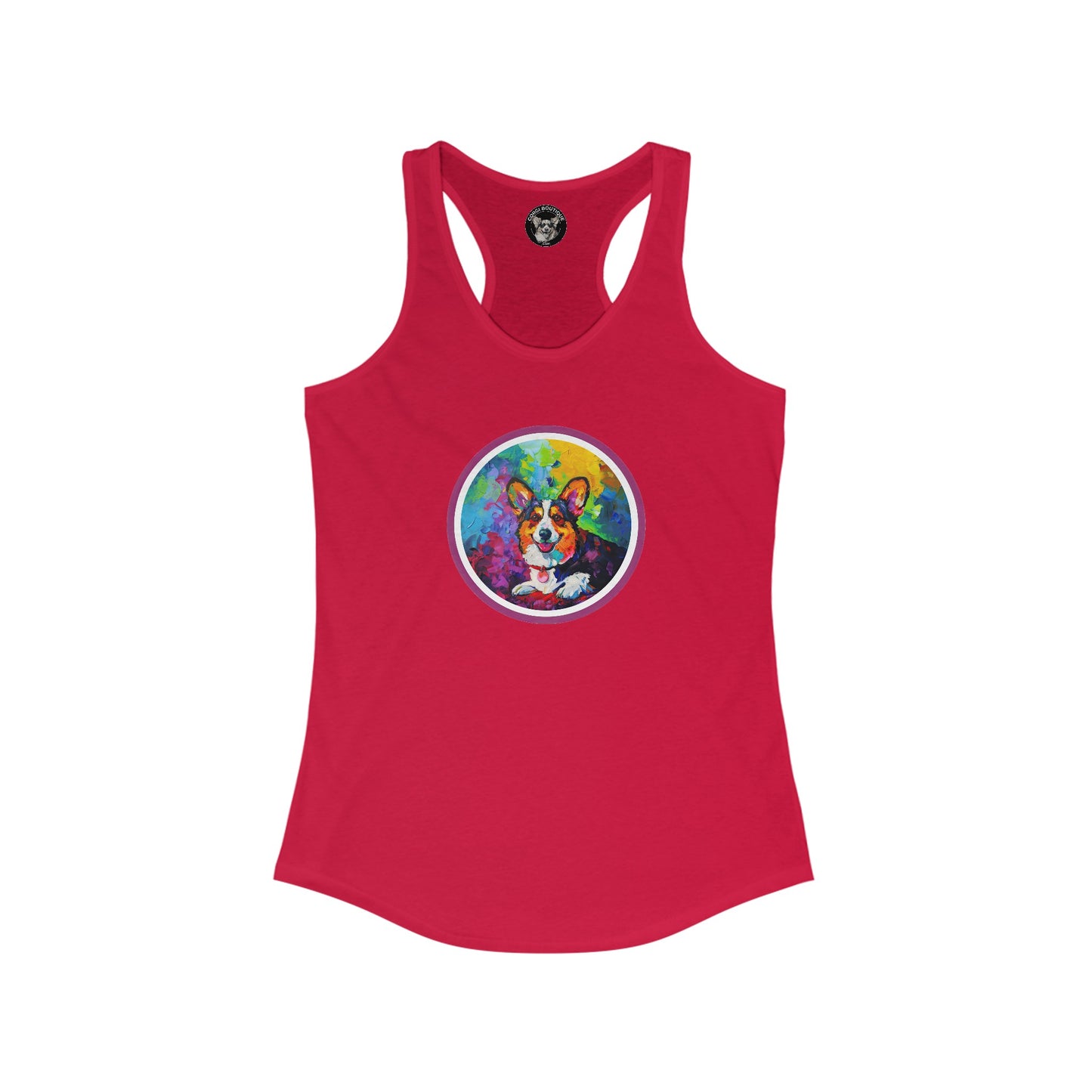 Colorful Cardigan - Racerback Tank