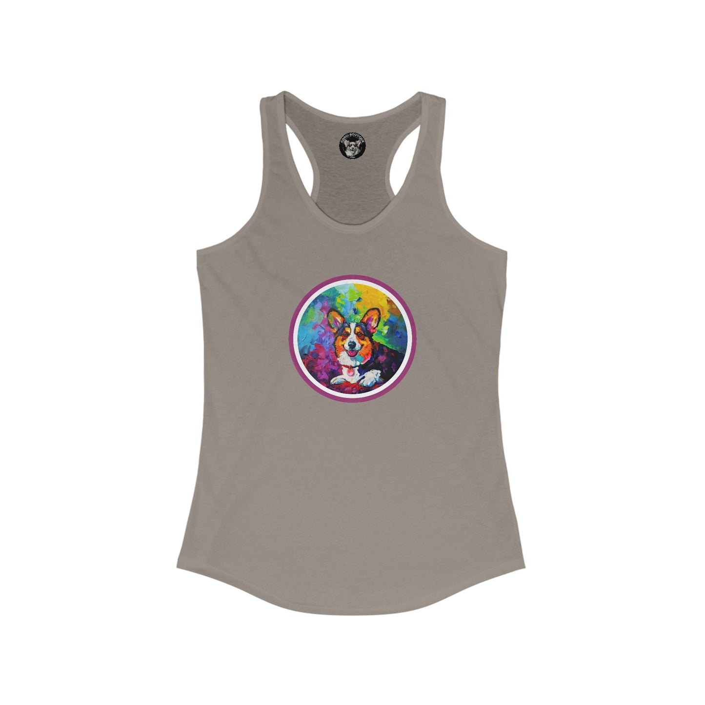 Colorful Cardigan - Racerback Tank