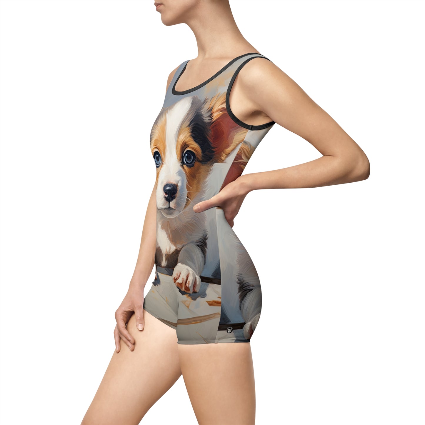 Puppy Portrait Vintage One-Piece