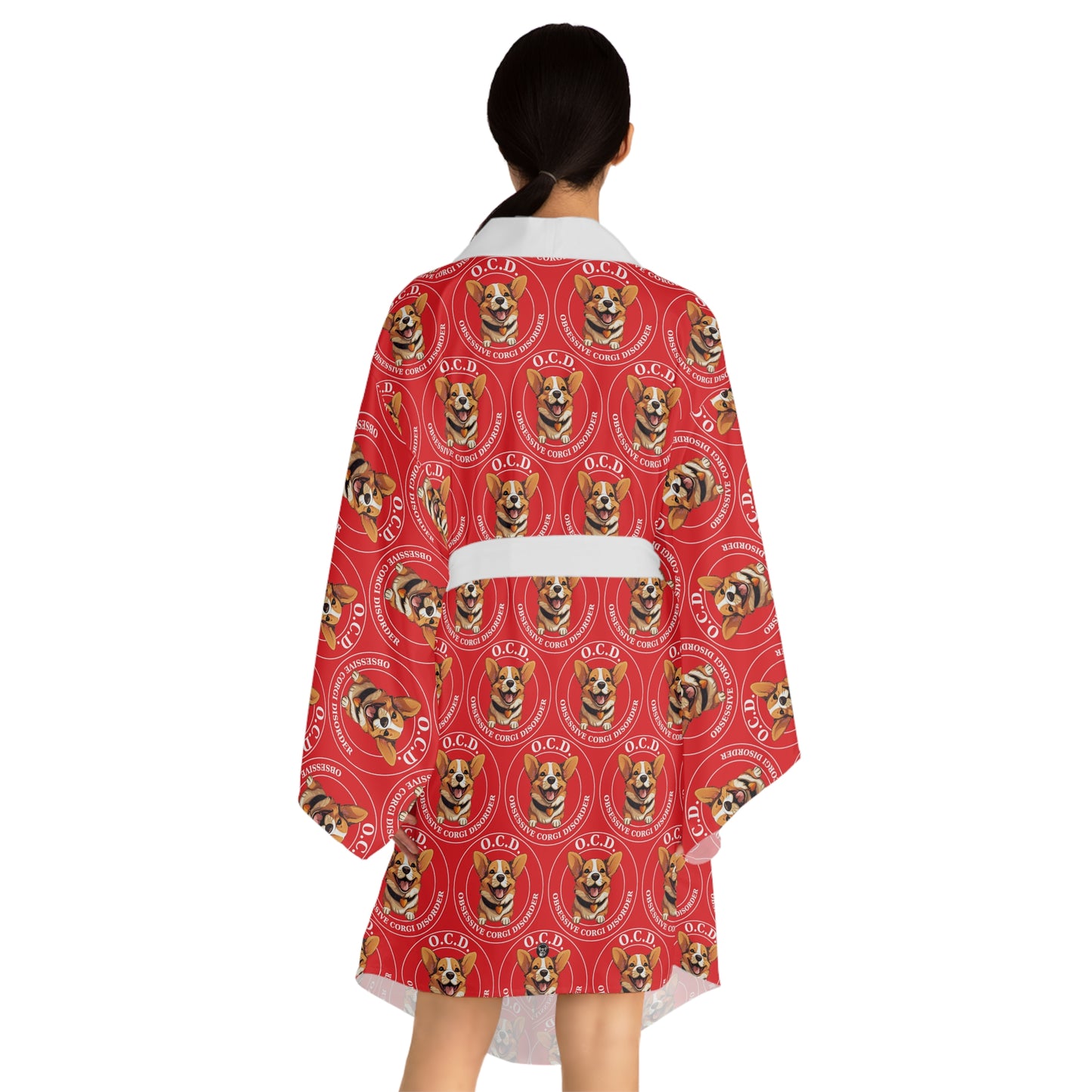 O.C.D. Obsessive Corgi Disorder - Kimono Robe