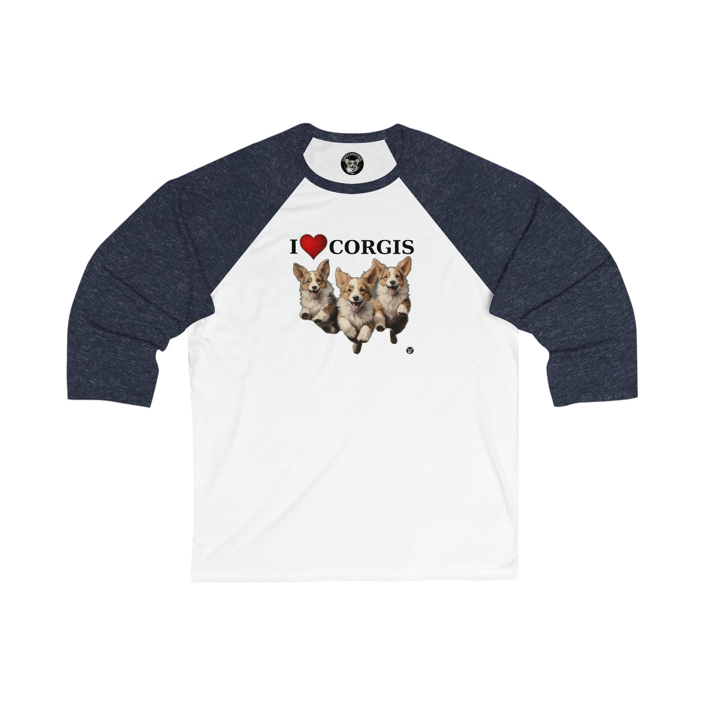 I Heart Corgis - Baseball Shirt